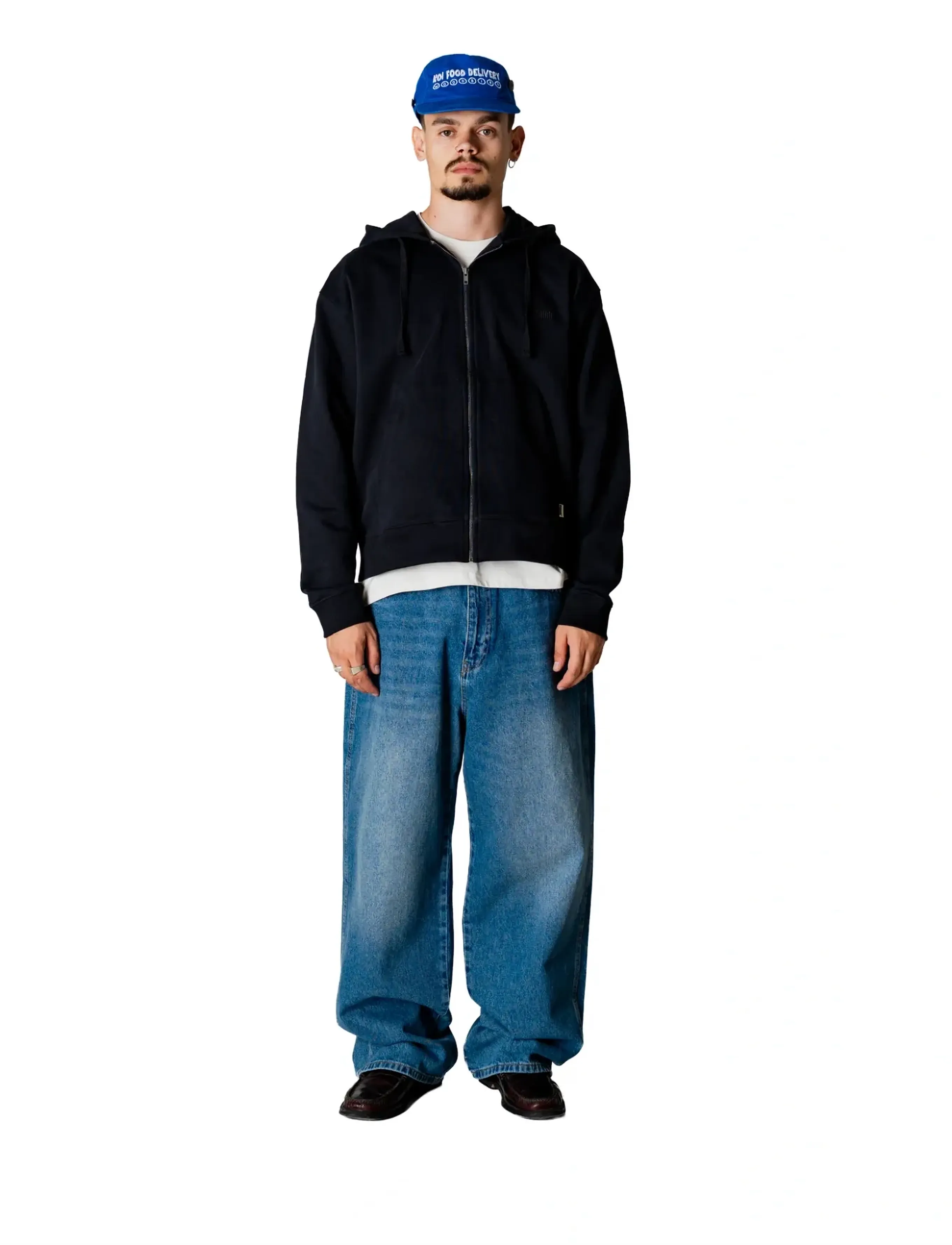 Woodbird Wbfuji Base Zip Hoodie, M, Sweatshirts & Hoodies, Schwarz - Männerswear