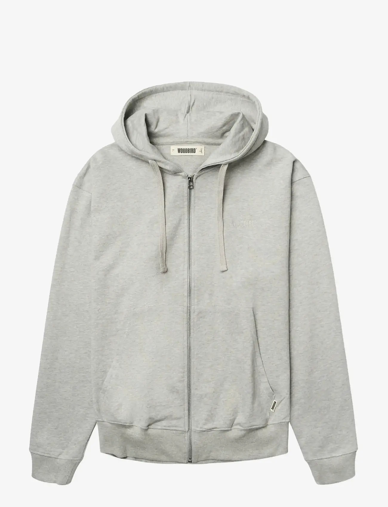 Woodbird - WBFuji Base Zip Hoodie - kapuzenpullover - light grey melange - 0