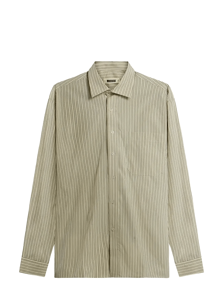 Woodbird - WBBuzo Striped Shirt - gestreifte hemden - yellow - 1