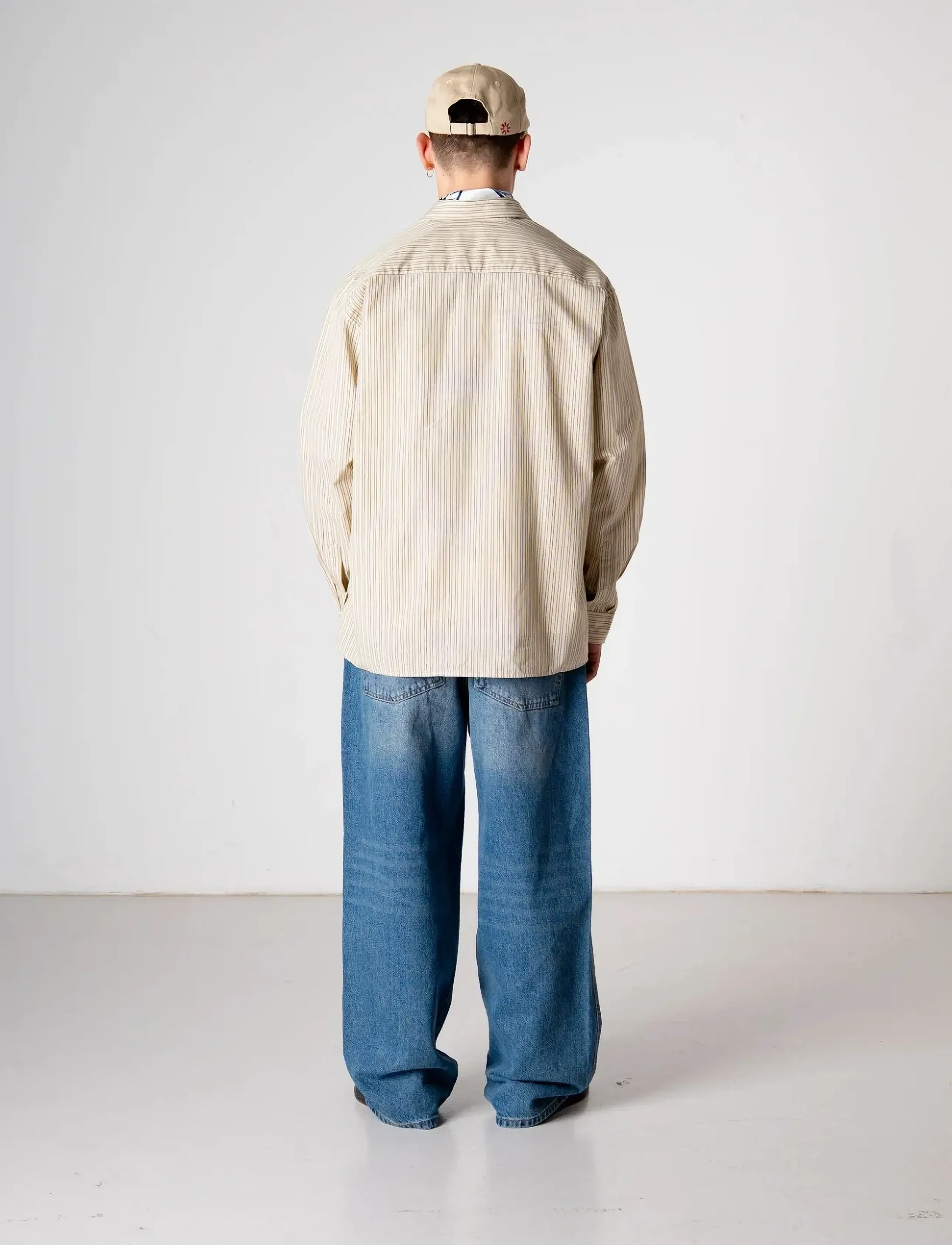 Woodbird - WBBuzo Striped Shirt - stribede skjorter - yellow - 4