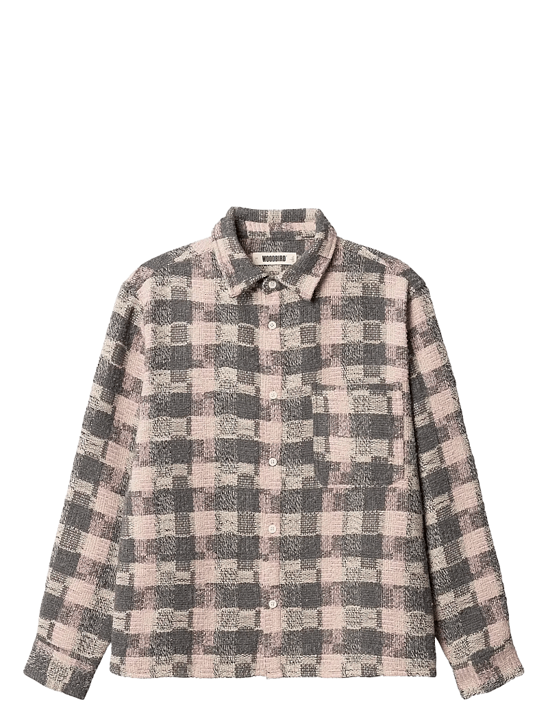 Woodbird - WBGlixto Structure Shirt - osta olukorra järgi - grey-brown - 1