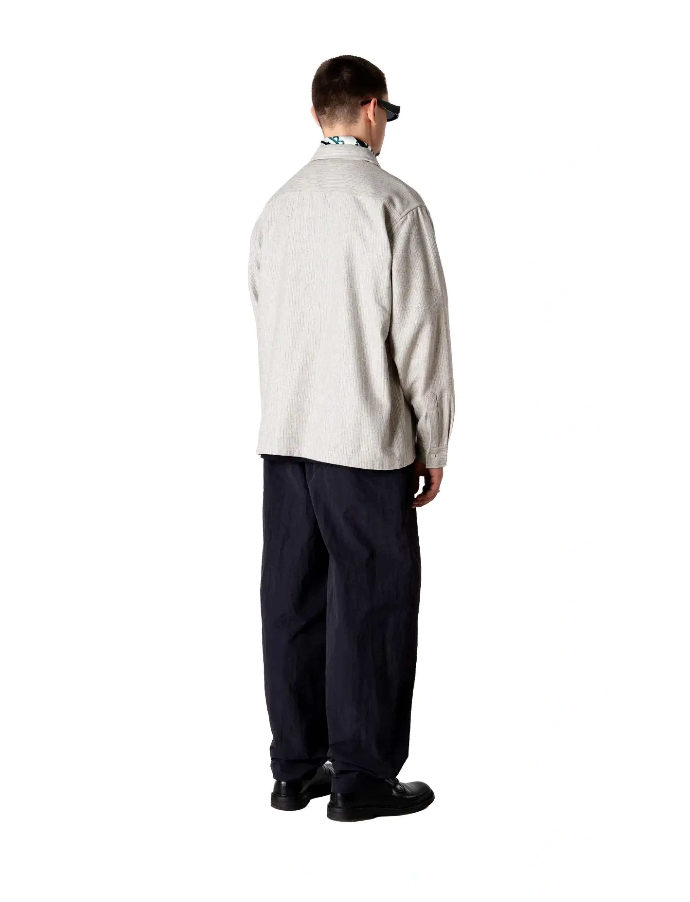 Woodbird - WBBuzo Wool Shirt - casual skjorter - grey - 4