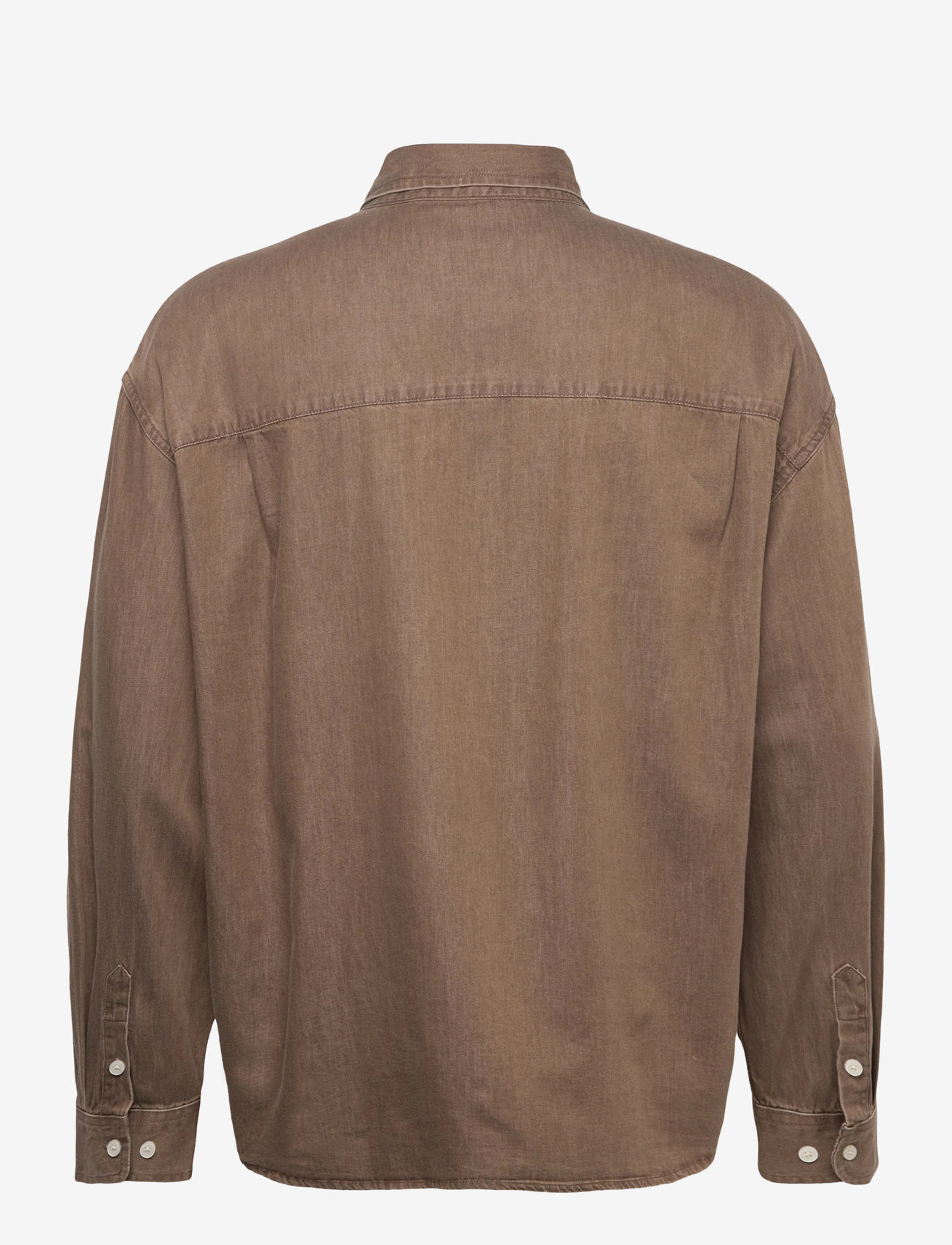 Woodbird - WBJong Washed Shirt - casual skjorter - brown - 1