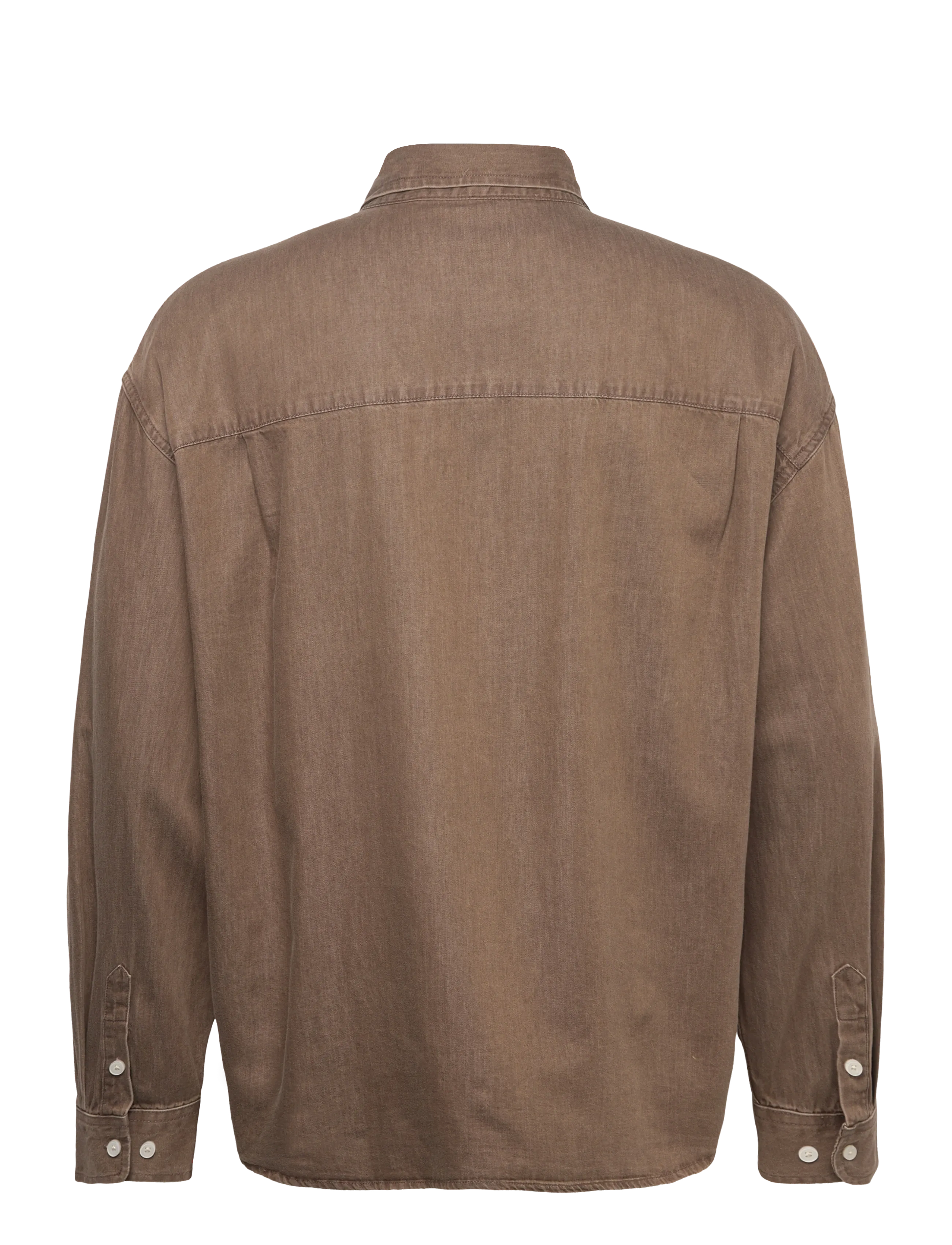 Woodbird - WBJong Washed Shirt - brown - 1