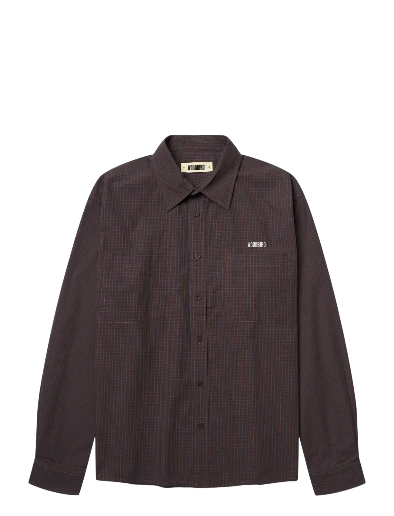 WOODBIRD Wbbuzo Yuan Check Shirt Burgundy - S - Herren