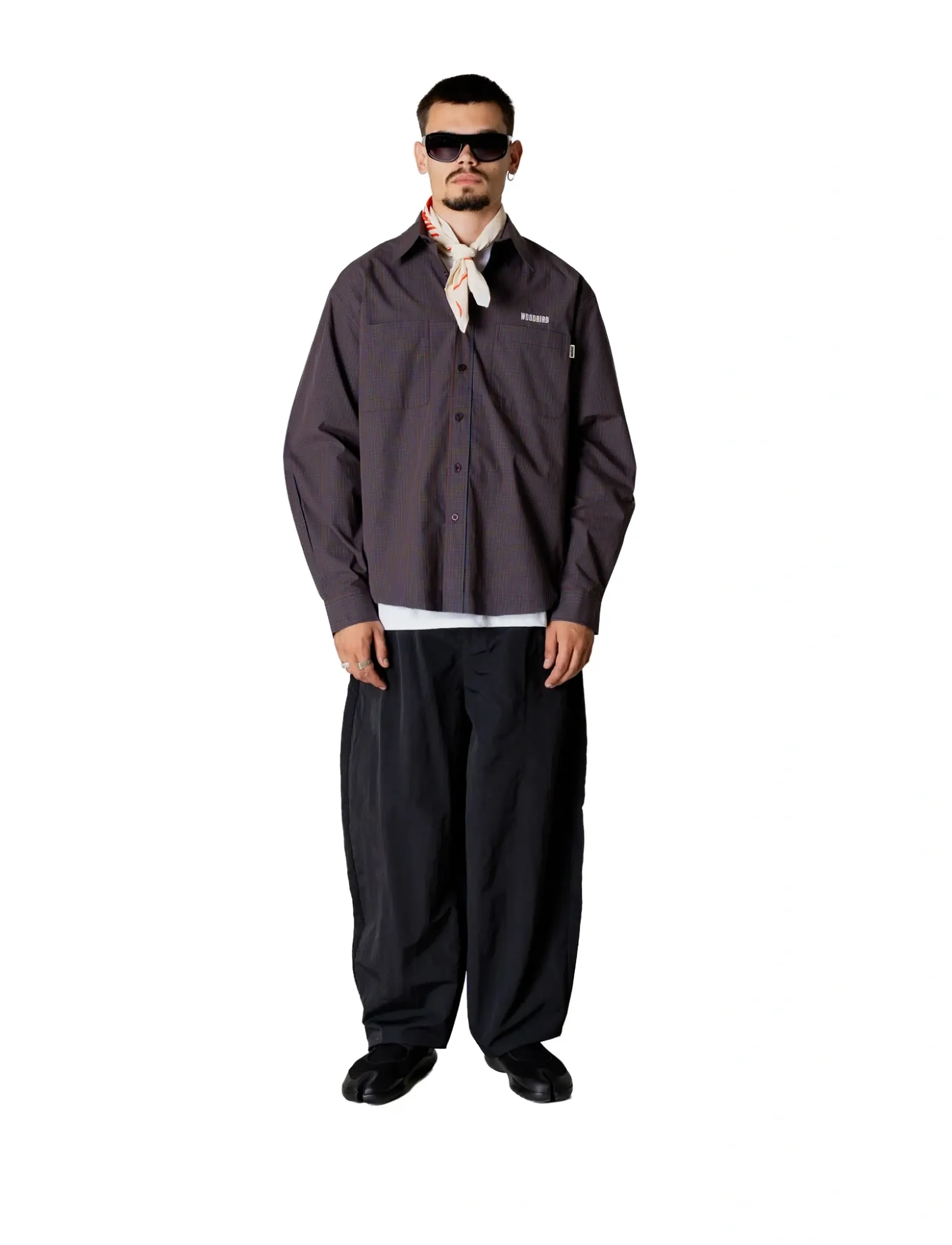 Woodbird WBBuzo Yuan Check Shirt - Kauluspaidat - BLUE CHECK / burgundy