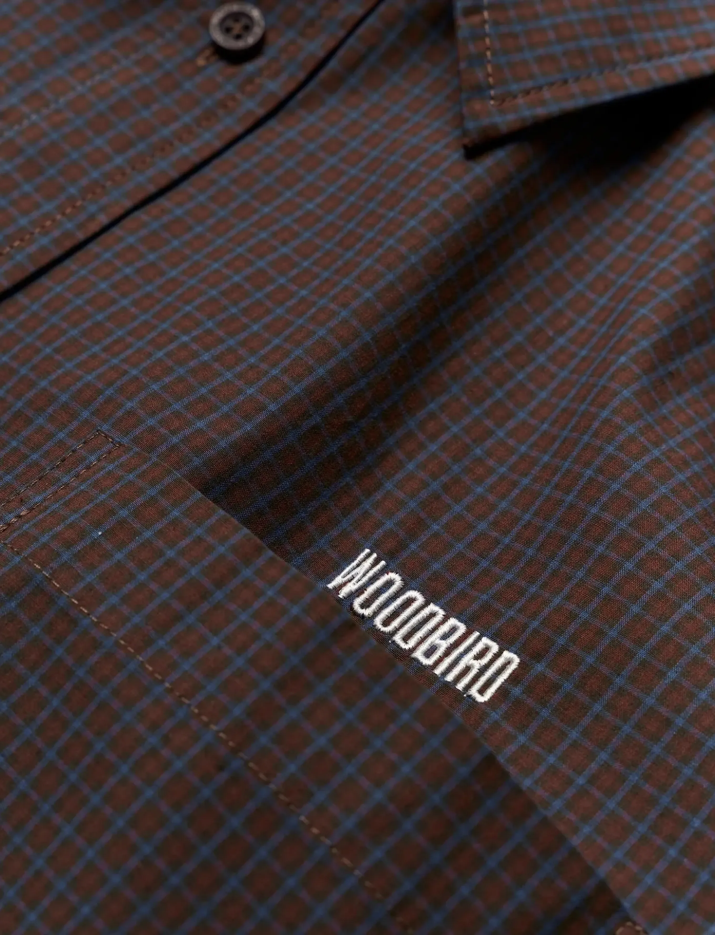 Woodbird - WBBuzo Yuan Check Shirt - ternede skjorter - blue check - 5