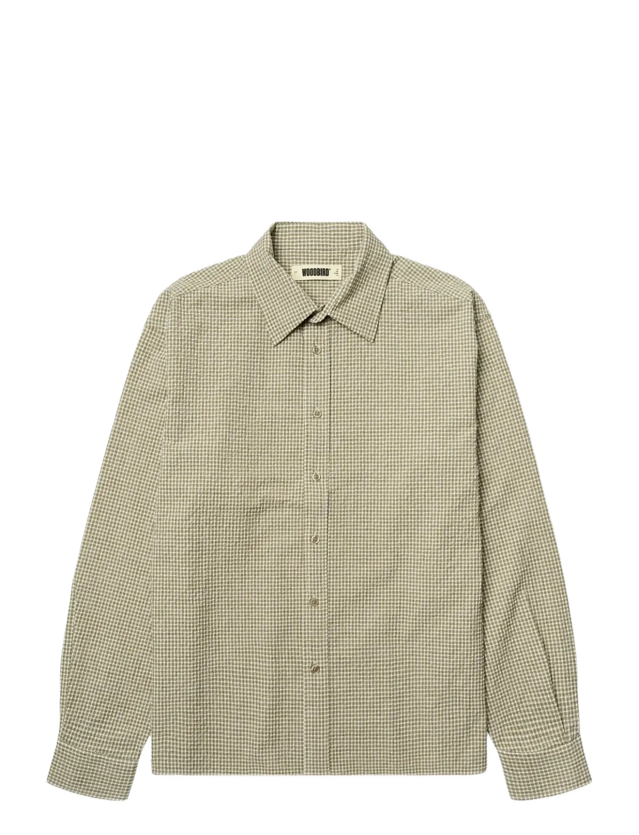 WOODBIRD Wbbuzo Seer Check Shirt Beige - M - Herren