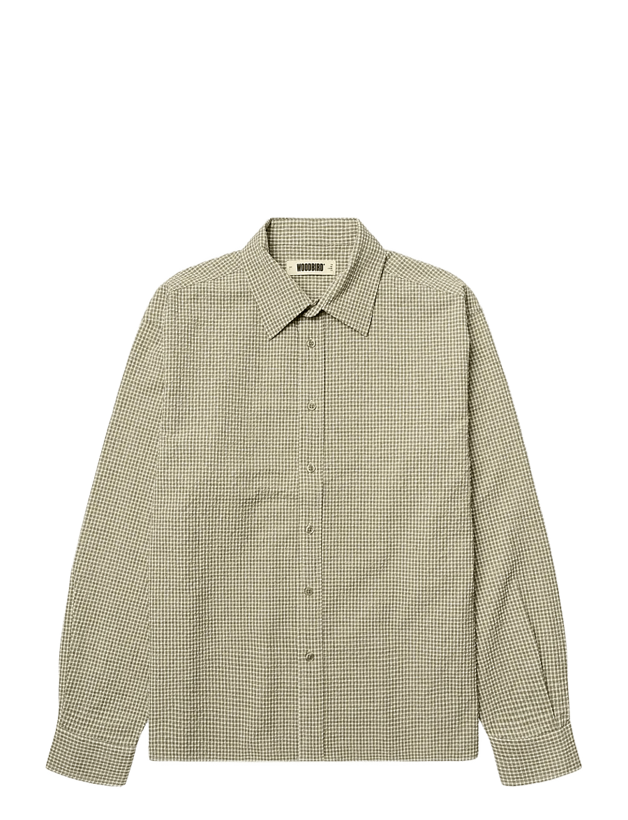 Woodbird - WBBuzo Seer Check Shirt - Überhemden - off white check - 1