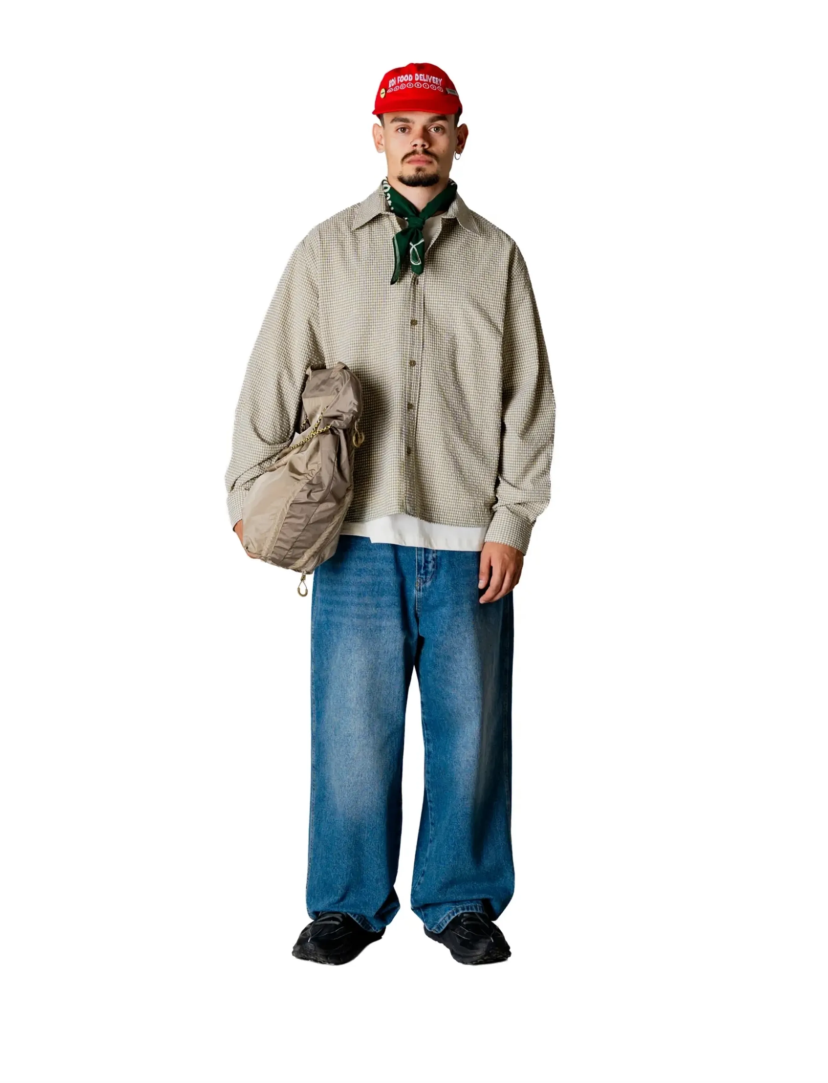 Woodbird WBBuzo Seer Check Shirt - Campaign - OFF WHITE CHECK / beige