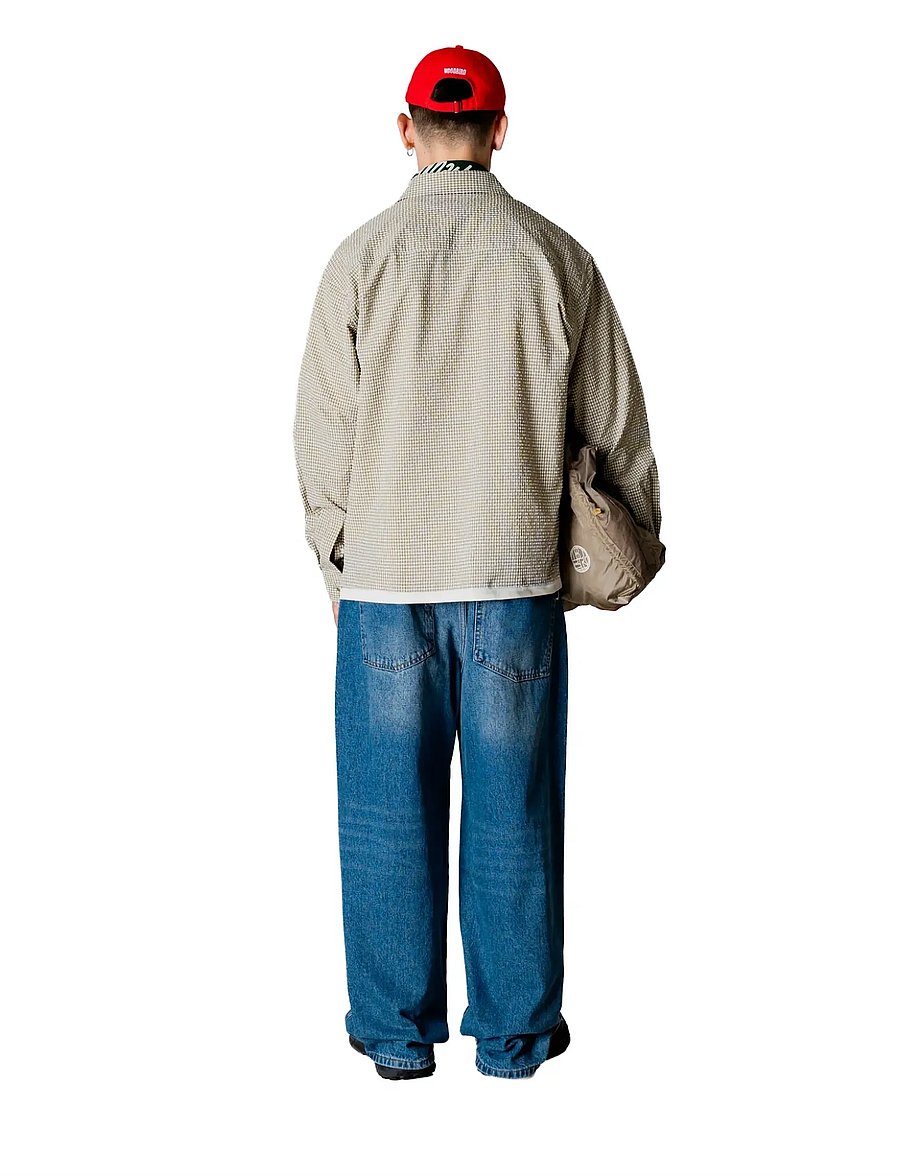 Woodbird - WBBuzo Seer Check Shirt - Überhemden - off white check - 4