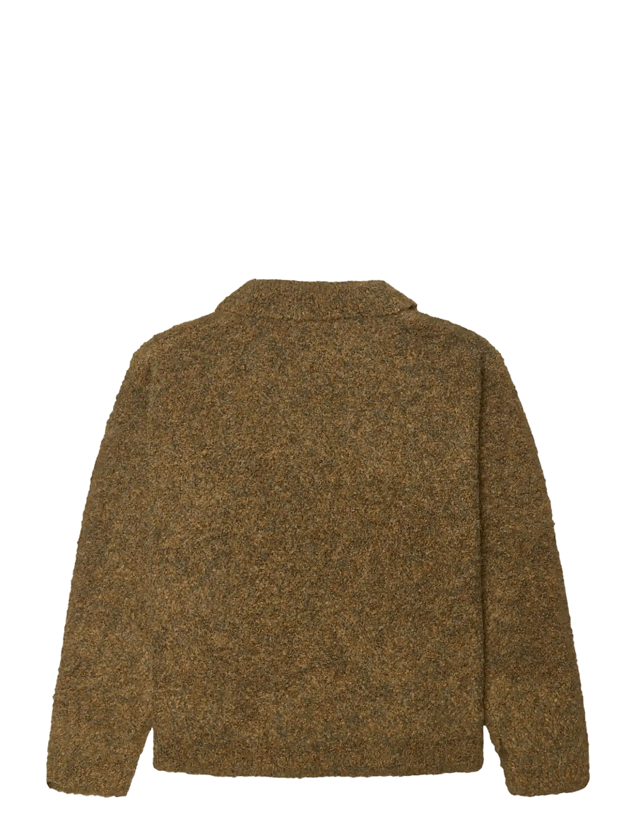 Woodbird - WBDom Loop Polo - langärmelige strick-polohemden - dark olive - 2
