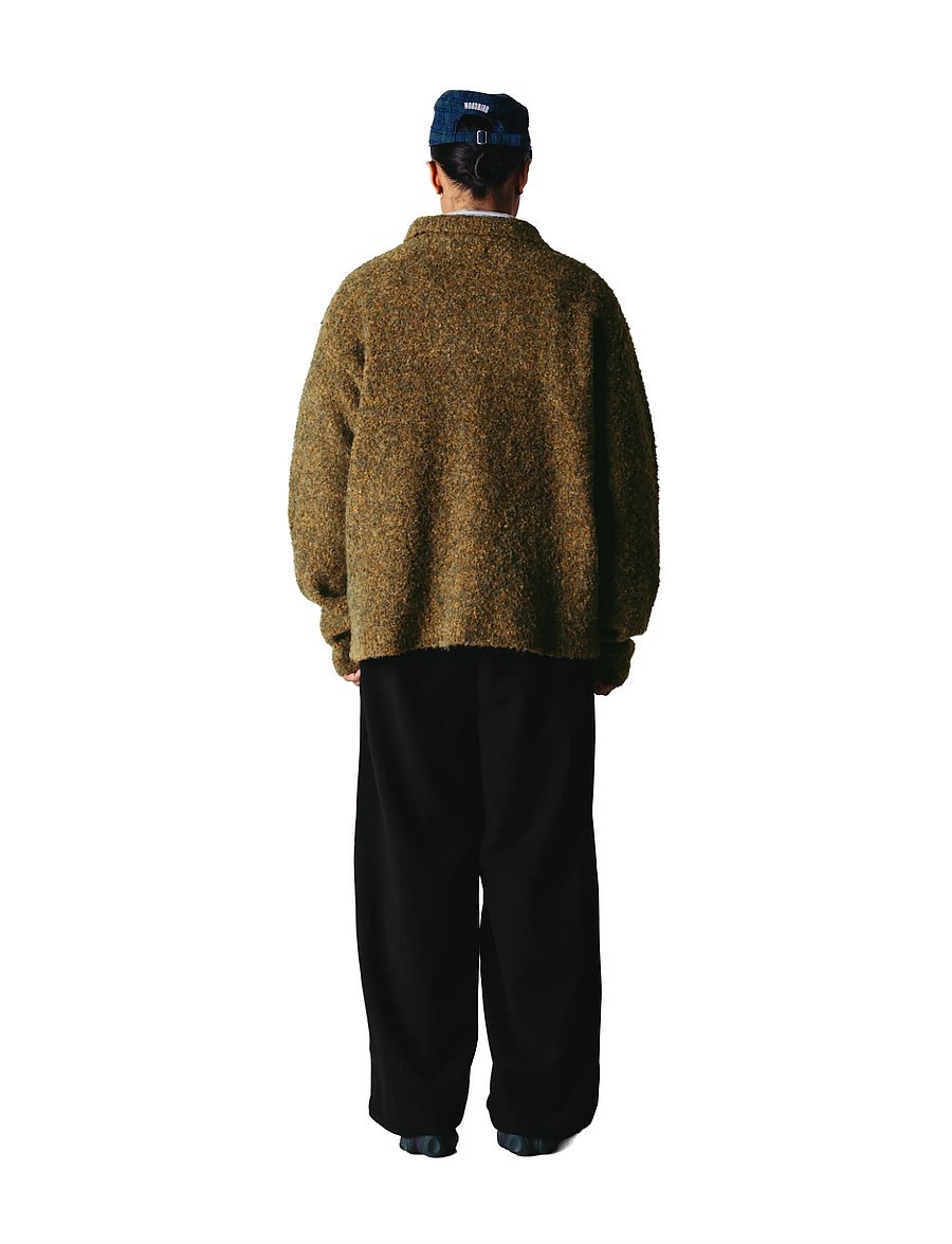 Woodbird - WBDom Loop Polo - langärmelige strick-polohemden - dark olive - 4