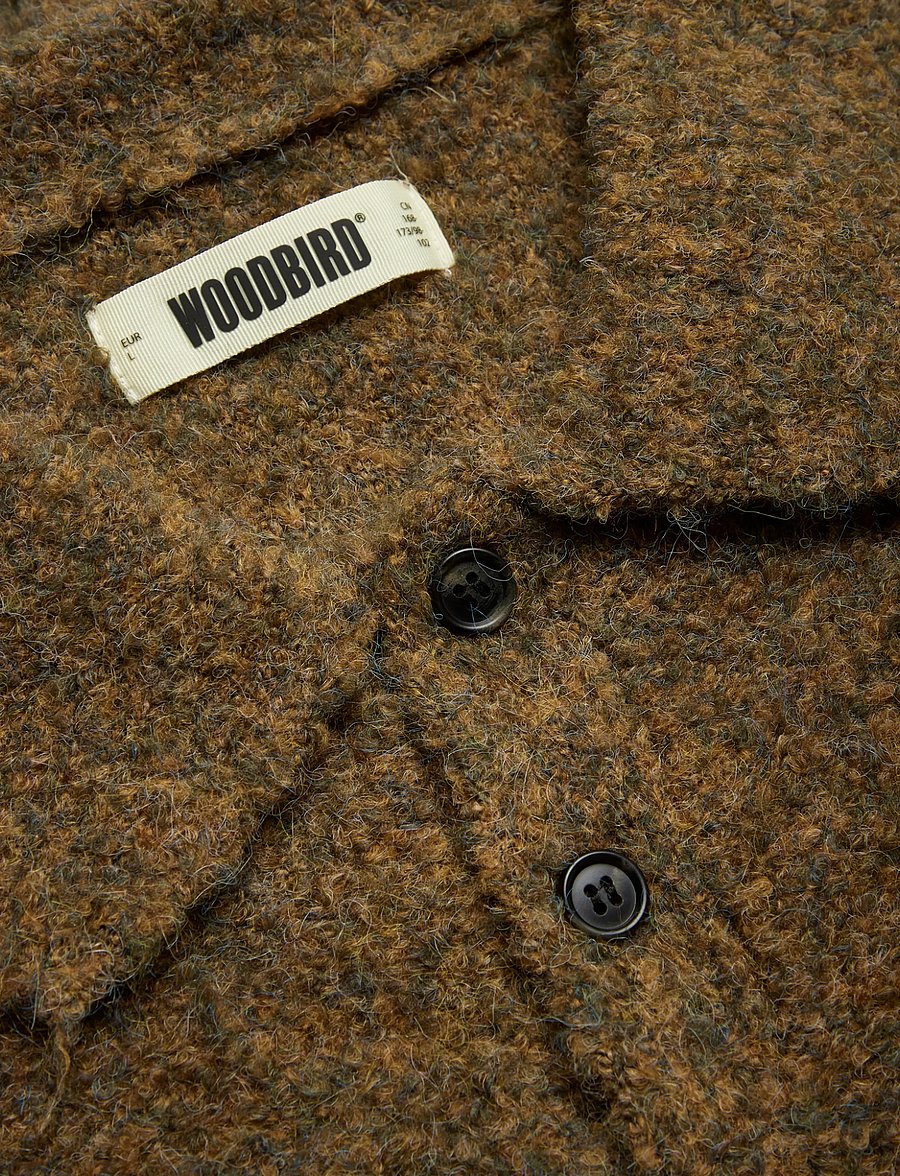 Woodbird - WBDom Loop Polo - langärmelige strick-polohemden - dark olive - 5