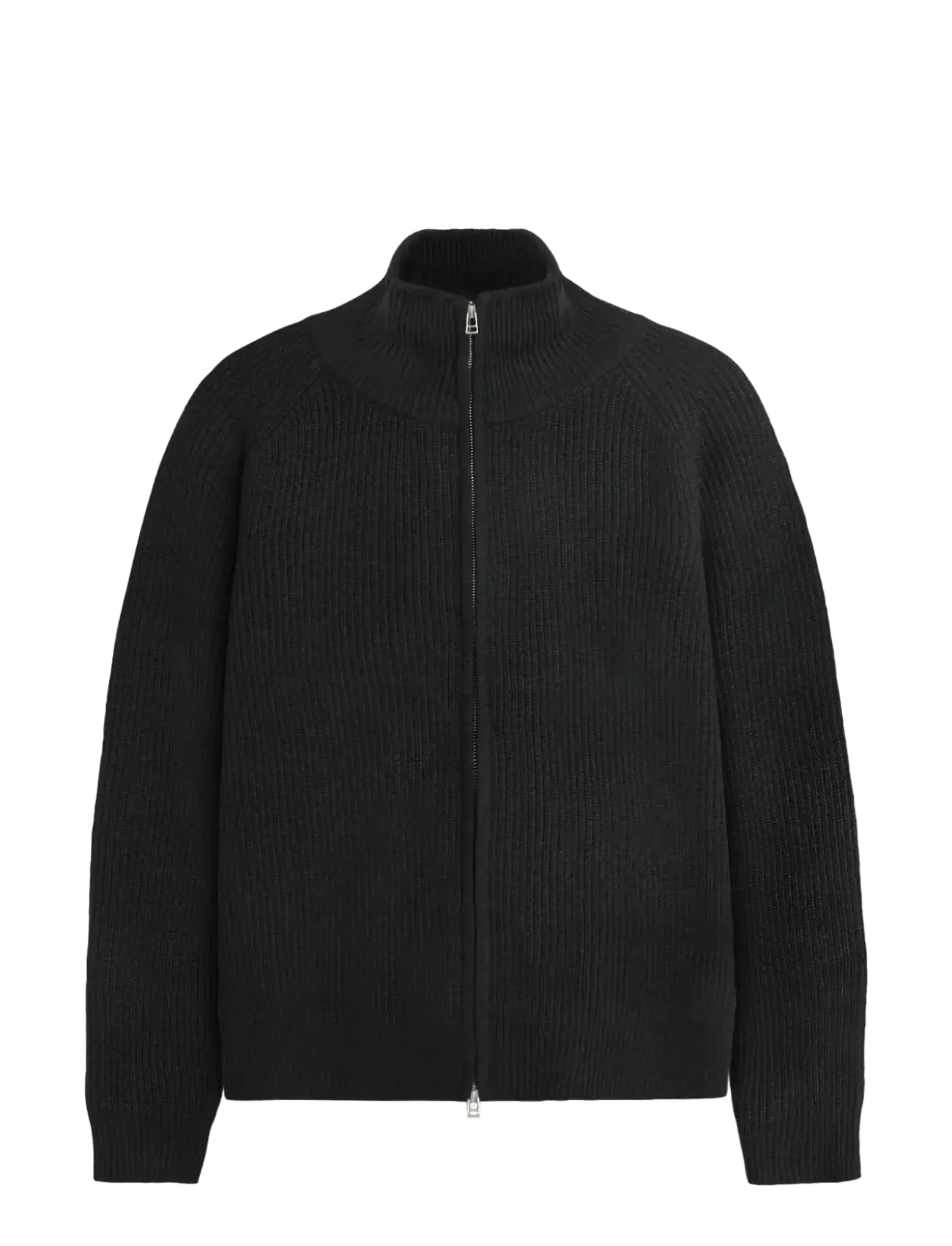 WOODBIRD Wbjass Wolle Zip Schwarz - L - Herren