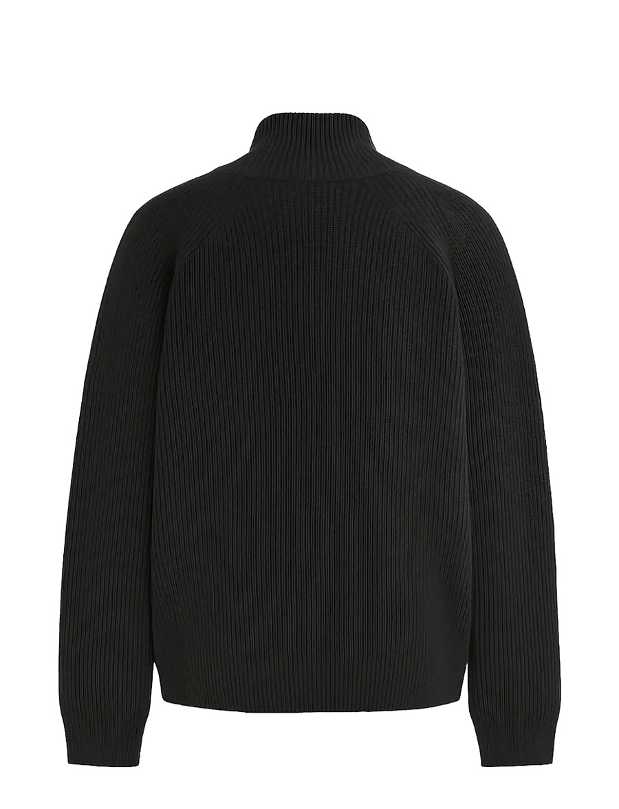 Woodbird - WBJass Wool Zip - full zip tröjor - black - 1
