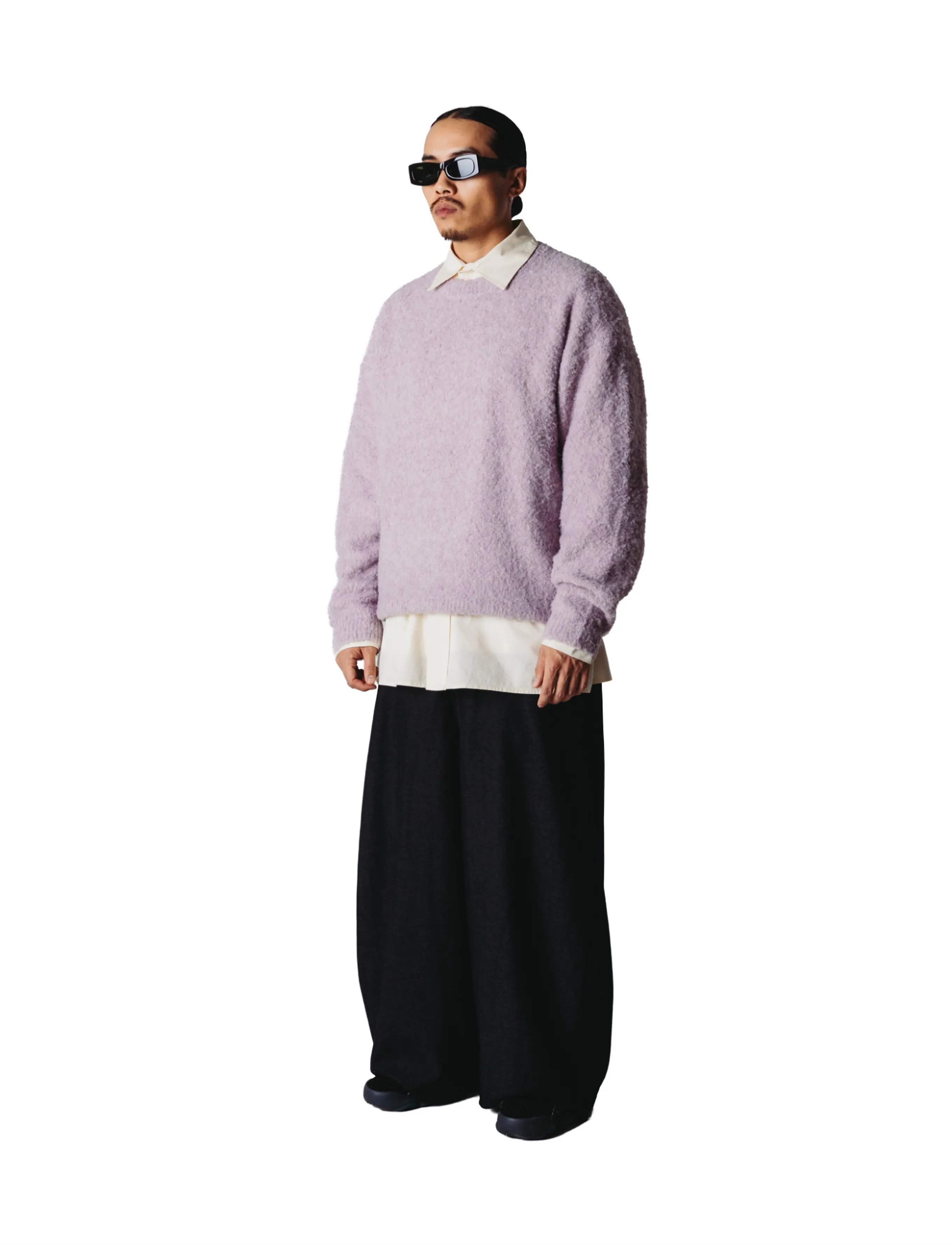 Woodbird - WBKurt Loop Crew - dusty violet - 3