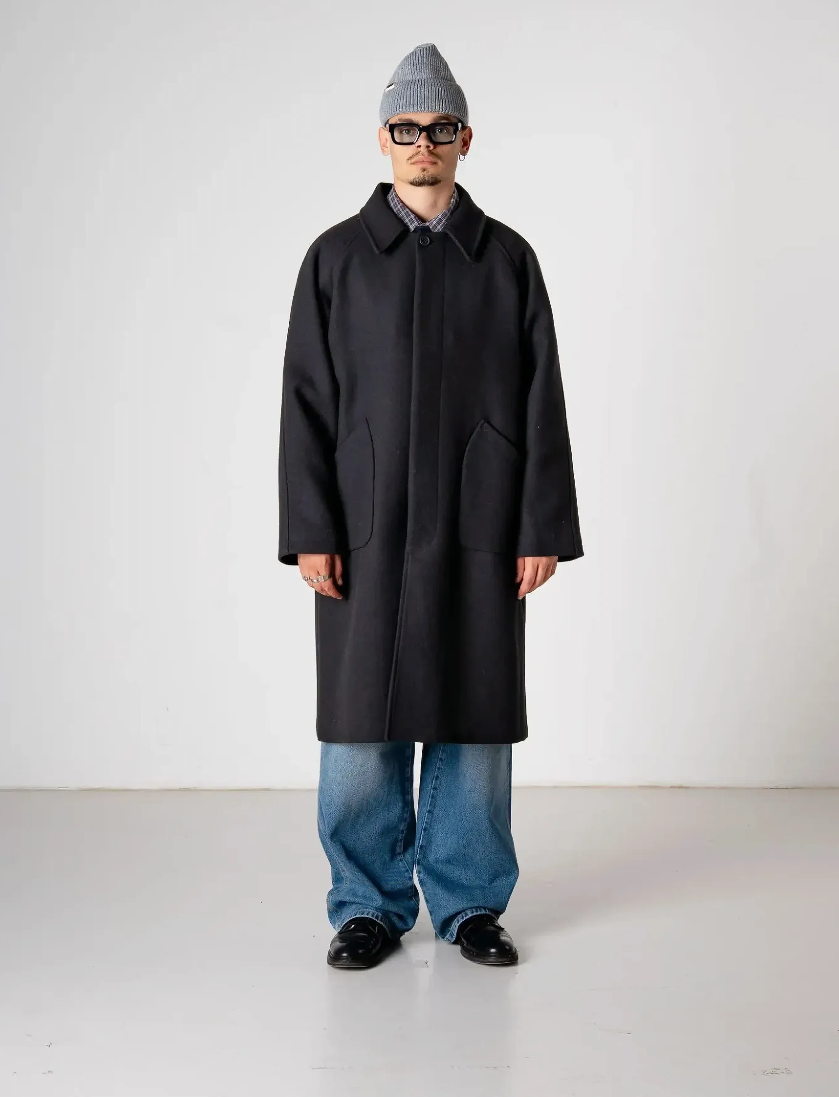 Woodbird Wbbergt Wool Coat, M, Coats, Schwarz - Männerswear
