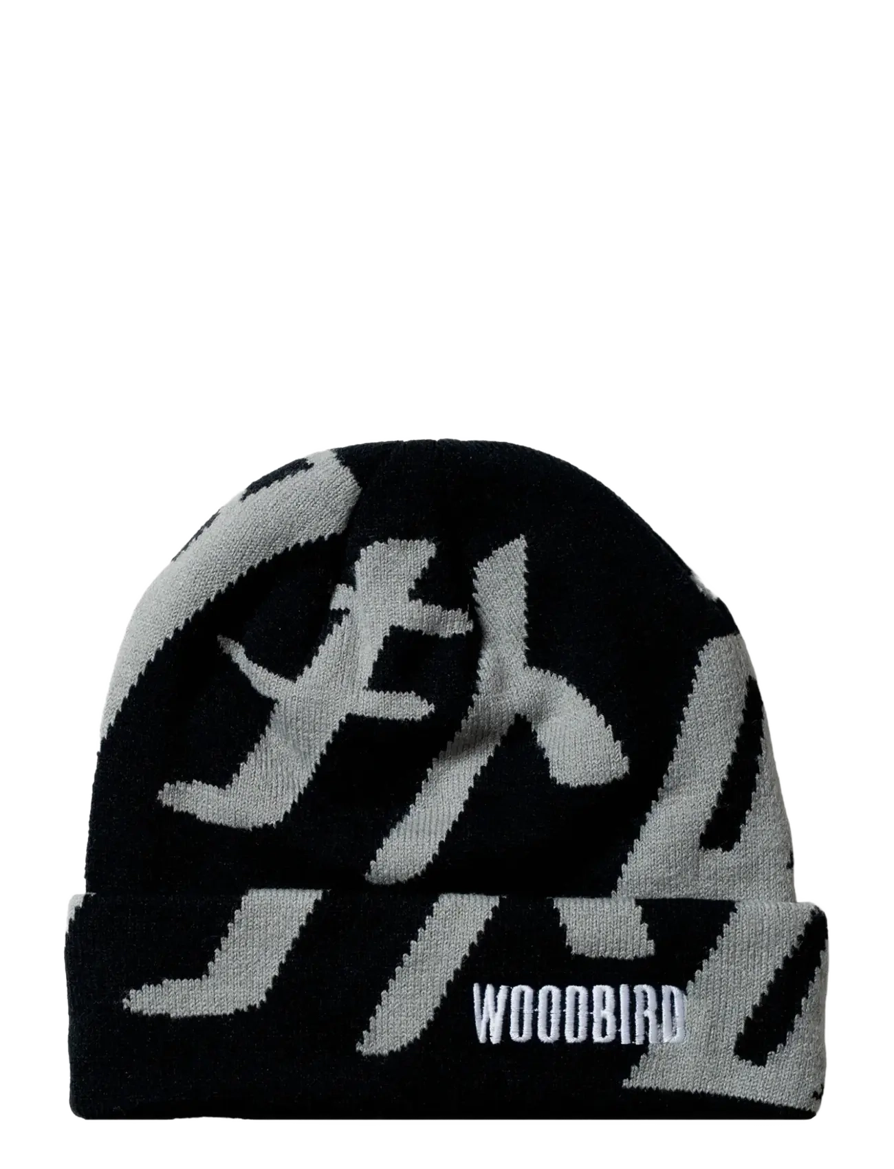 WBYan Sumo JQ Fold Beanie - BLACK-GREY