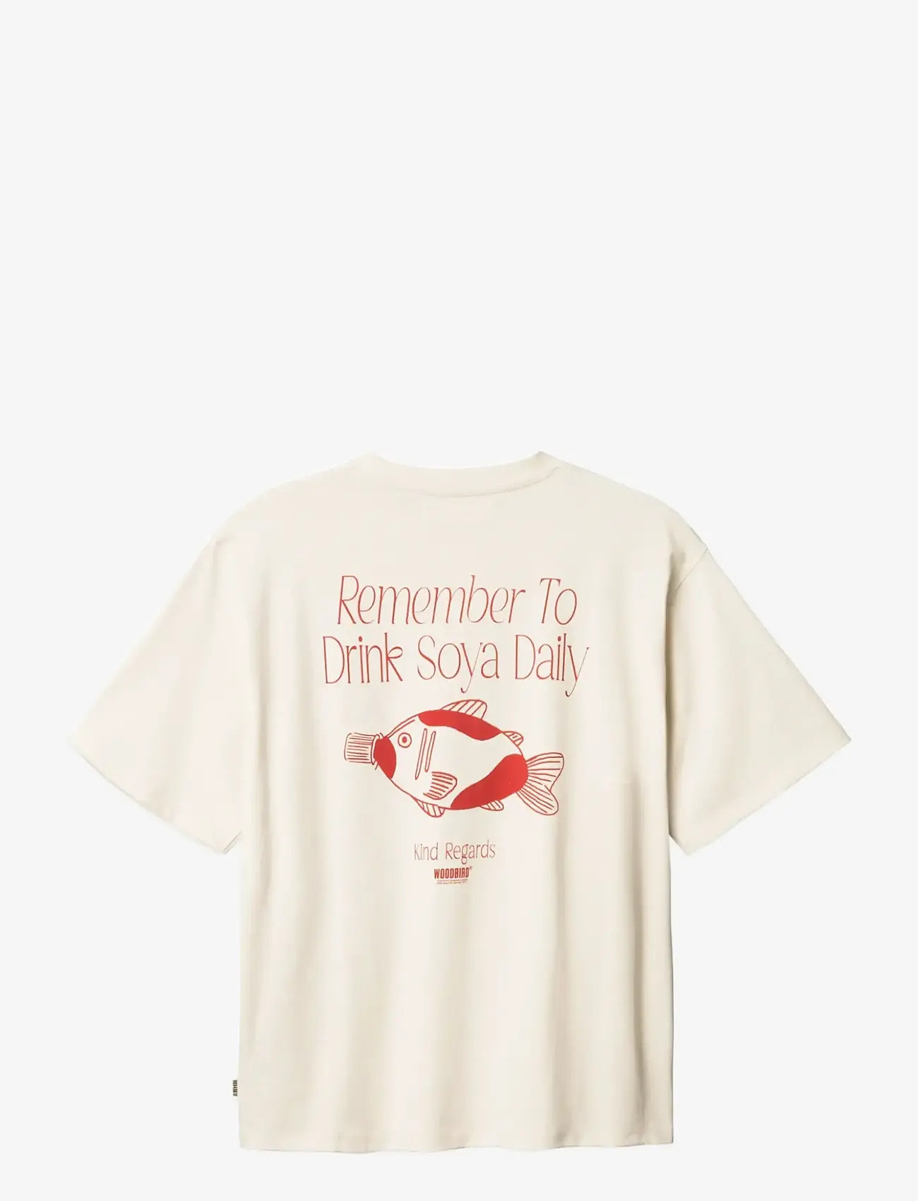 Woodbird - WBBaine Soya Tee - kortærmede t-shirts - off white - 2