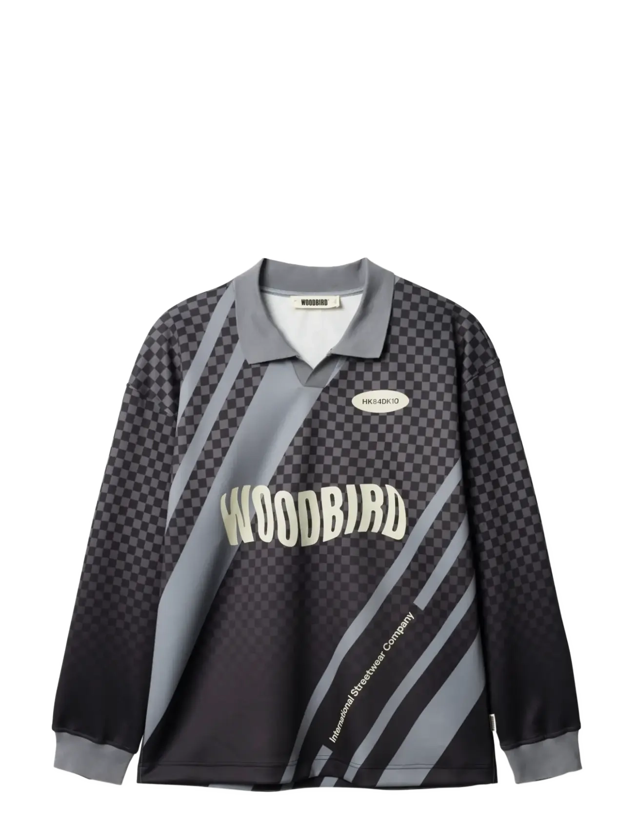 Woodbird WBKai L/S Sport Tee - Tøj - BLACK / grey