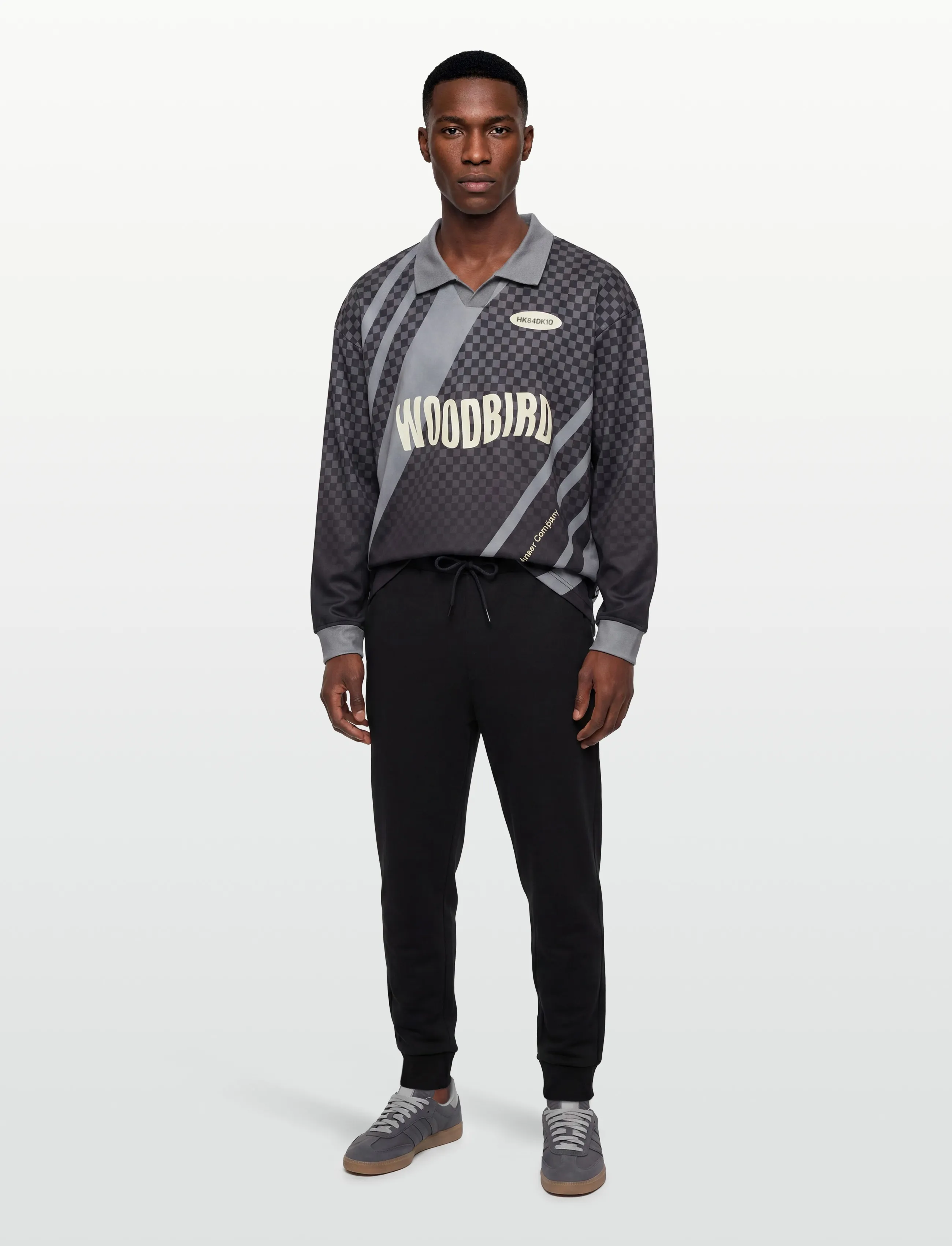 Woodbird WBKai L/S Sport Tee - Clothing - BLACK / grey
