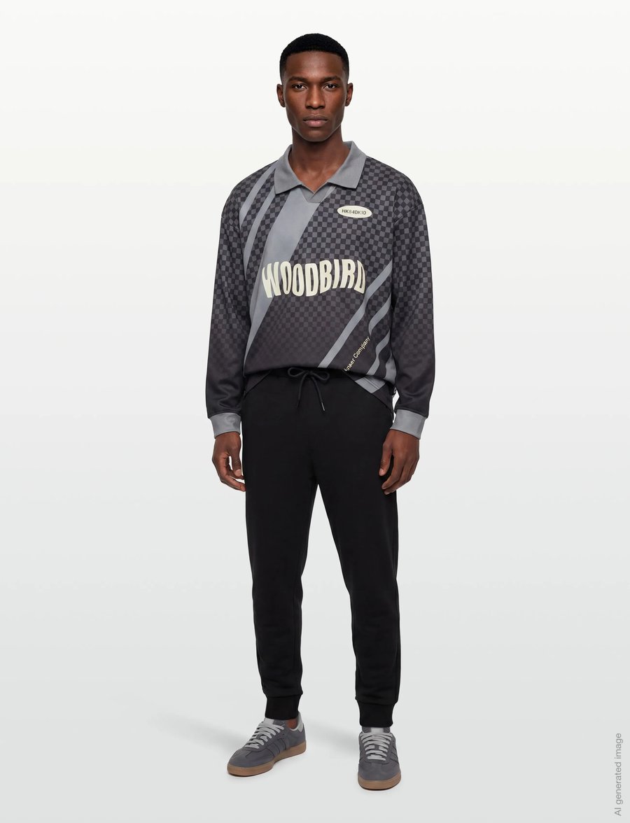 Woodbird - WBKai L/S Sport Tee - polo marškinėliai ilgomis rankovėmis - black - 0