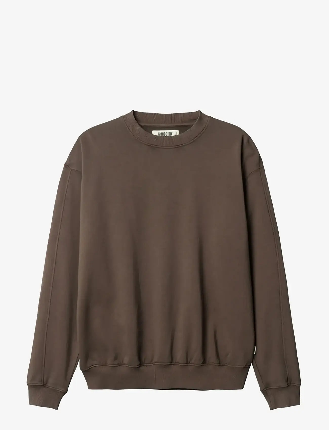 Woodbird - WBDon Washed Crew - shop by style - brown - 1