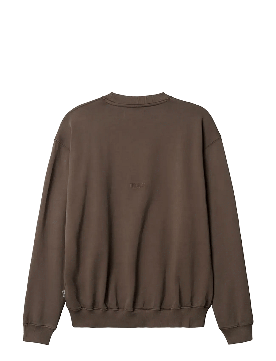 Woodbird - WBDon Washed Crew - shop efter stil - brown - 2