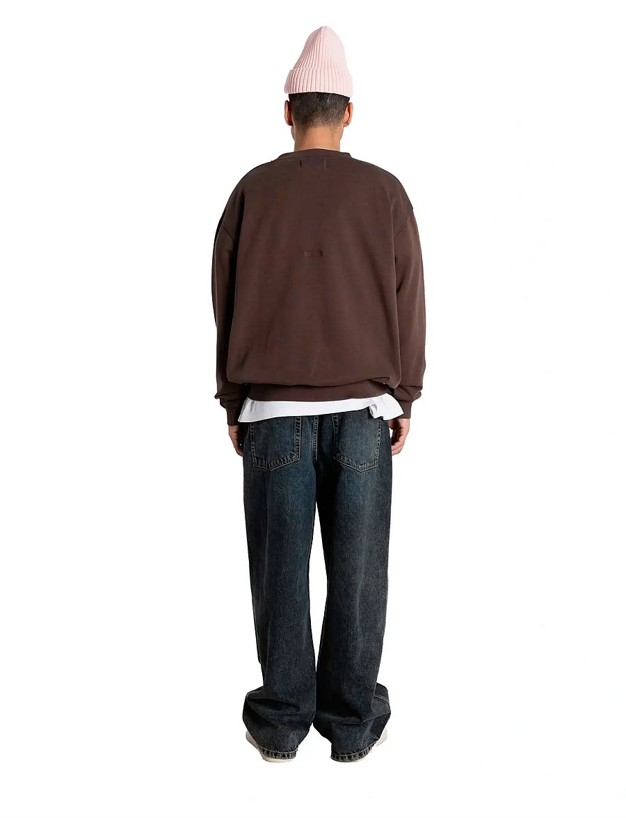 Woodbird - WBDon Washed Crew - shop efter stil - brown - 4