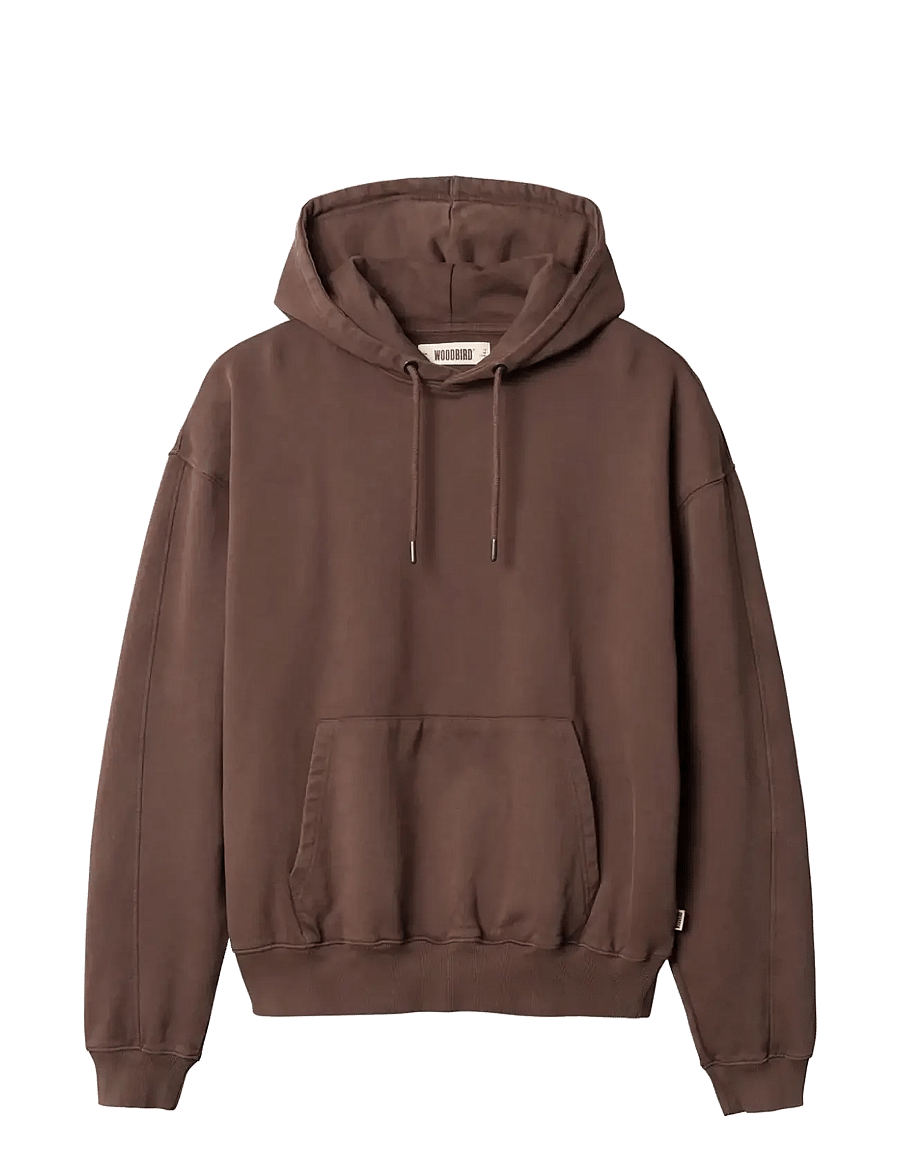 Woodbird - WBSho Washed Hoodie - hættetrøjer - brown - 1