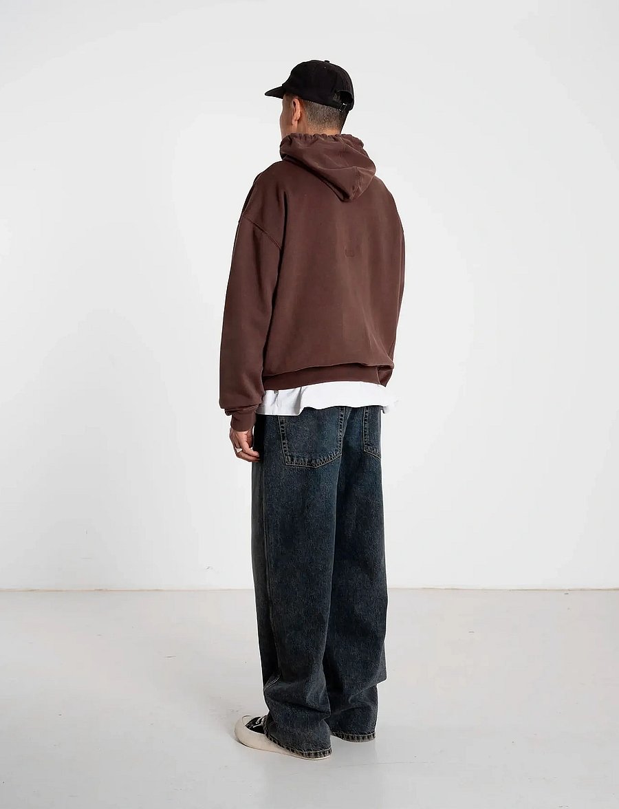 Woodbird - WBSho Washed Hoodie - hættetrøjer - brown - 4