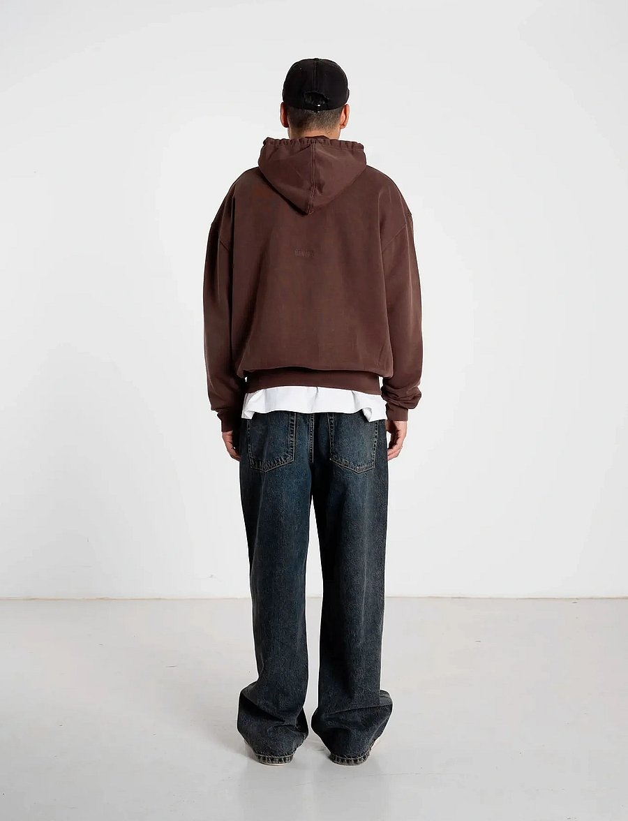 Woodbird - WBSho Washed Hoodie - hættetrøjer - brown - 5