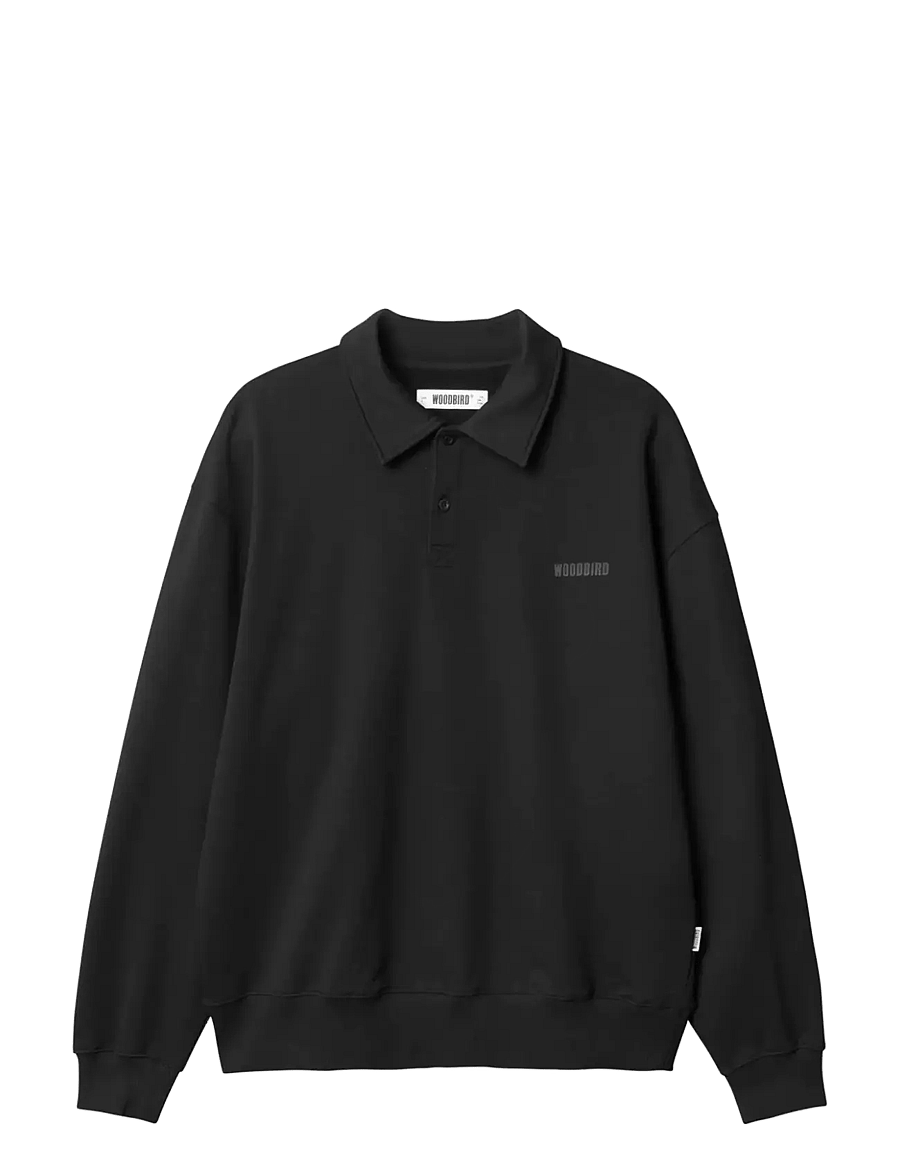 Woodbird - WBLoke Base Polo - sweatshirts - black - 1