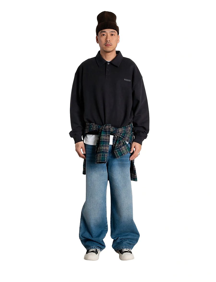Woodbird - WBLoke Base Polo - sweatshirts - black - 0