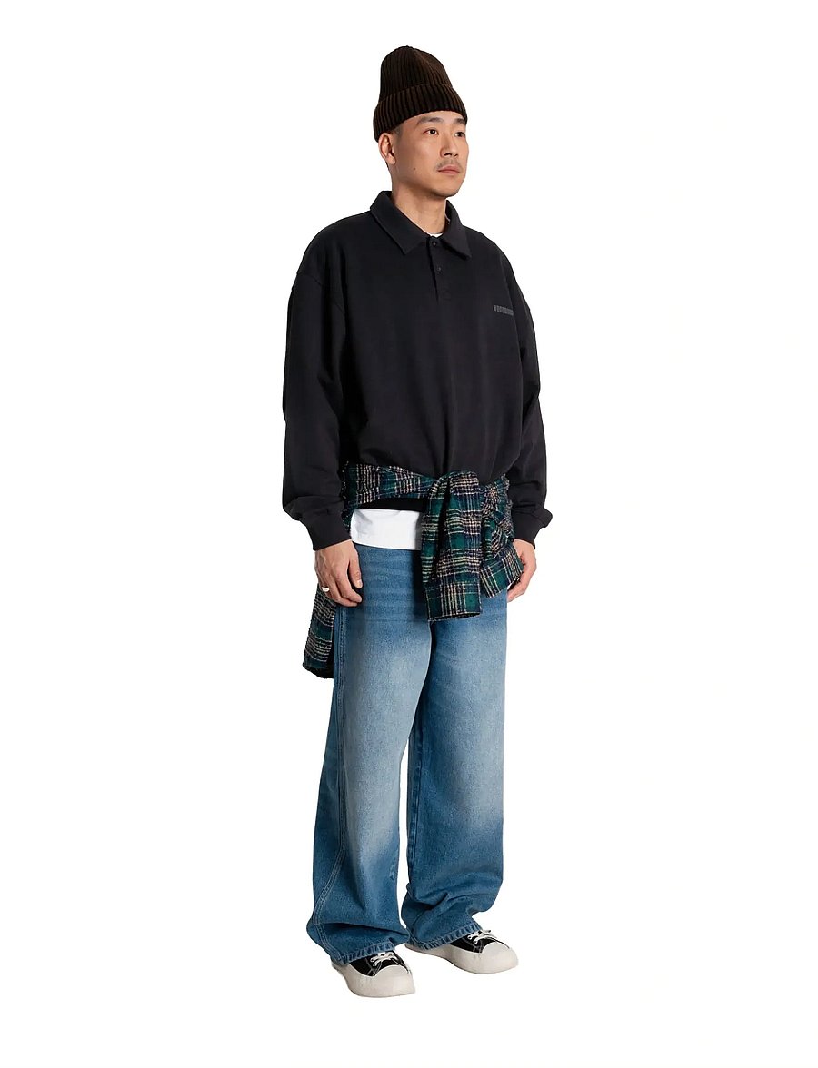 Woodbird - WBLoke Base Polo - sweatshirts - black - 3