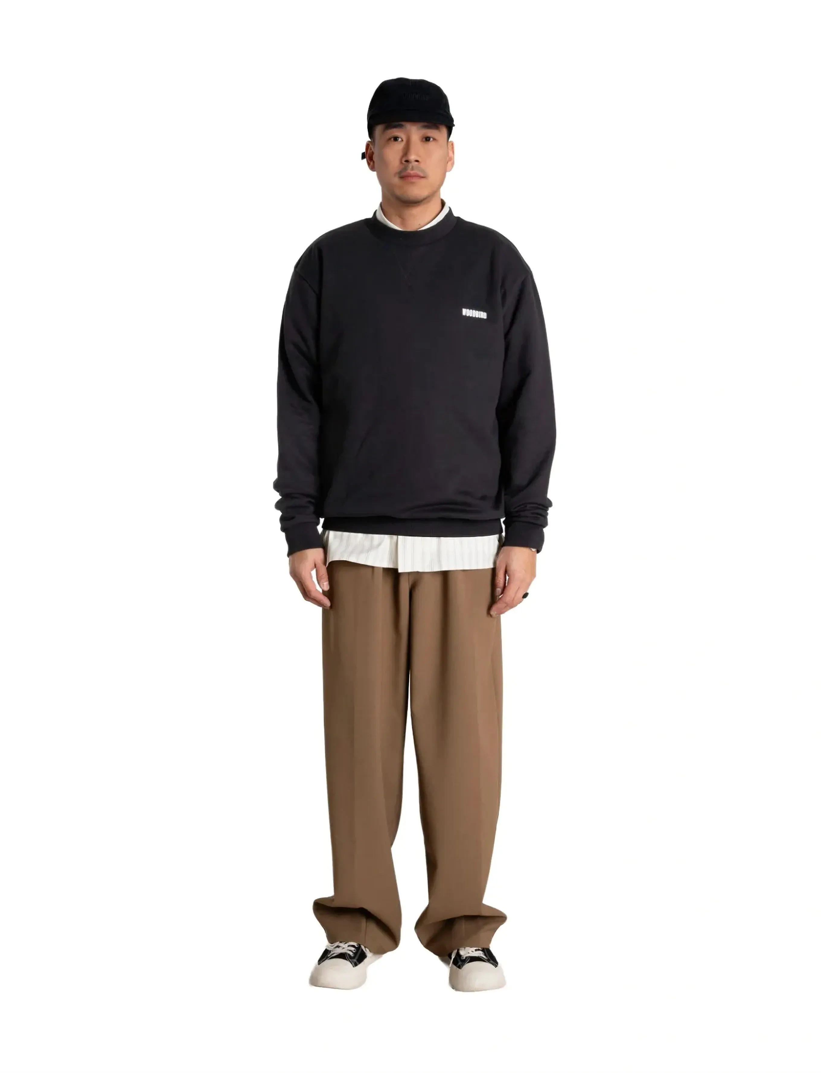 Woodbird WBCane Sumo Crew - Sweatshirts - BLACK / black