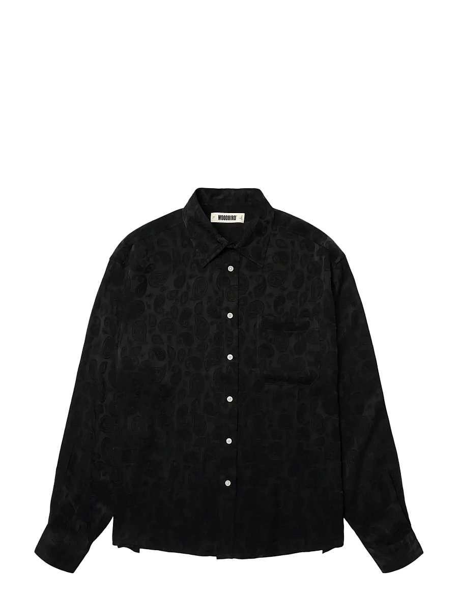 Woodbird - WBBuzo Paisley Shirt - casual skjortor - black - 1