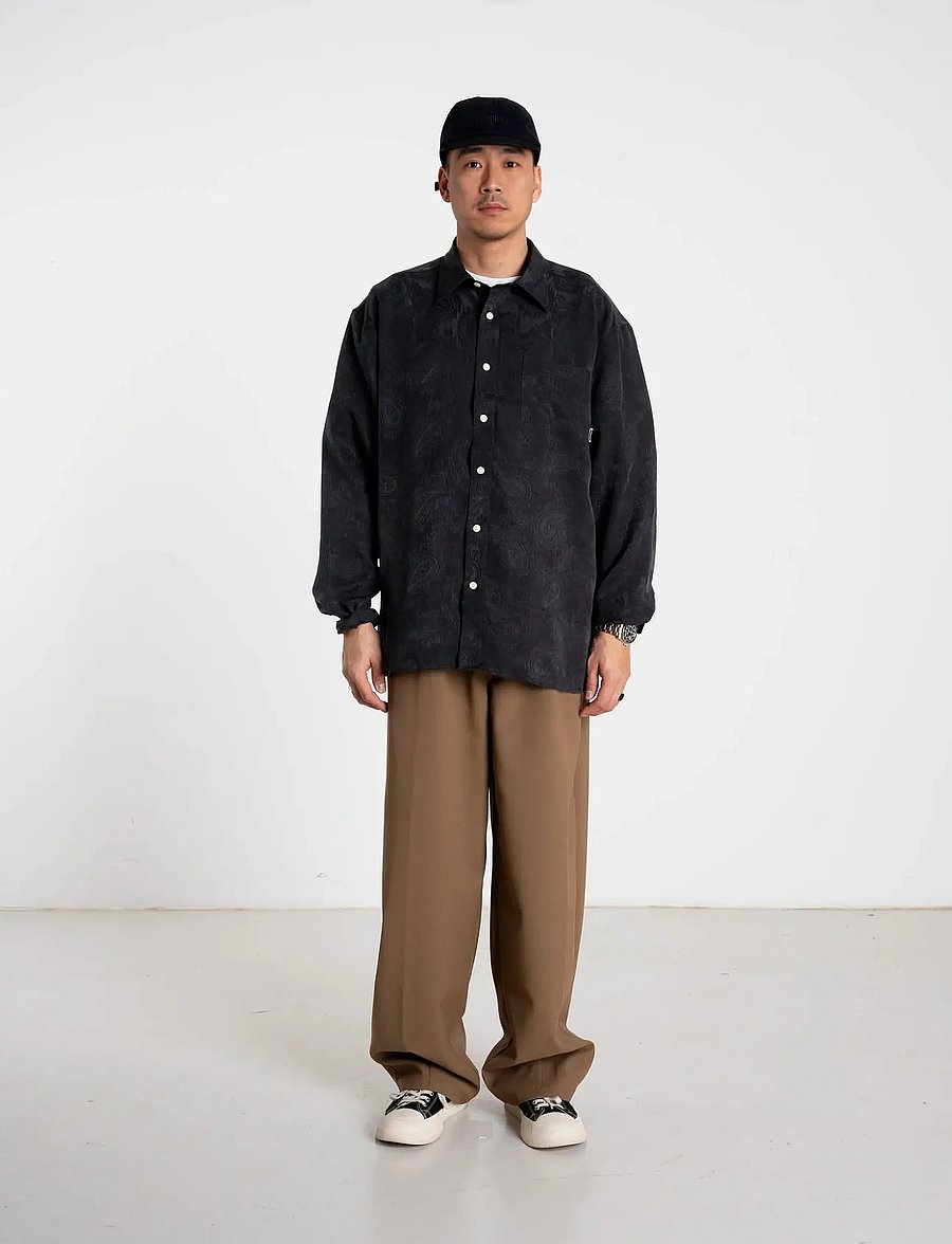 Woodbird - WBBuzo Paisley Shirt - casual skjortor - black - 0