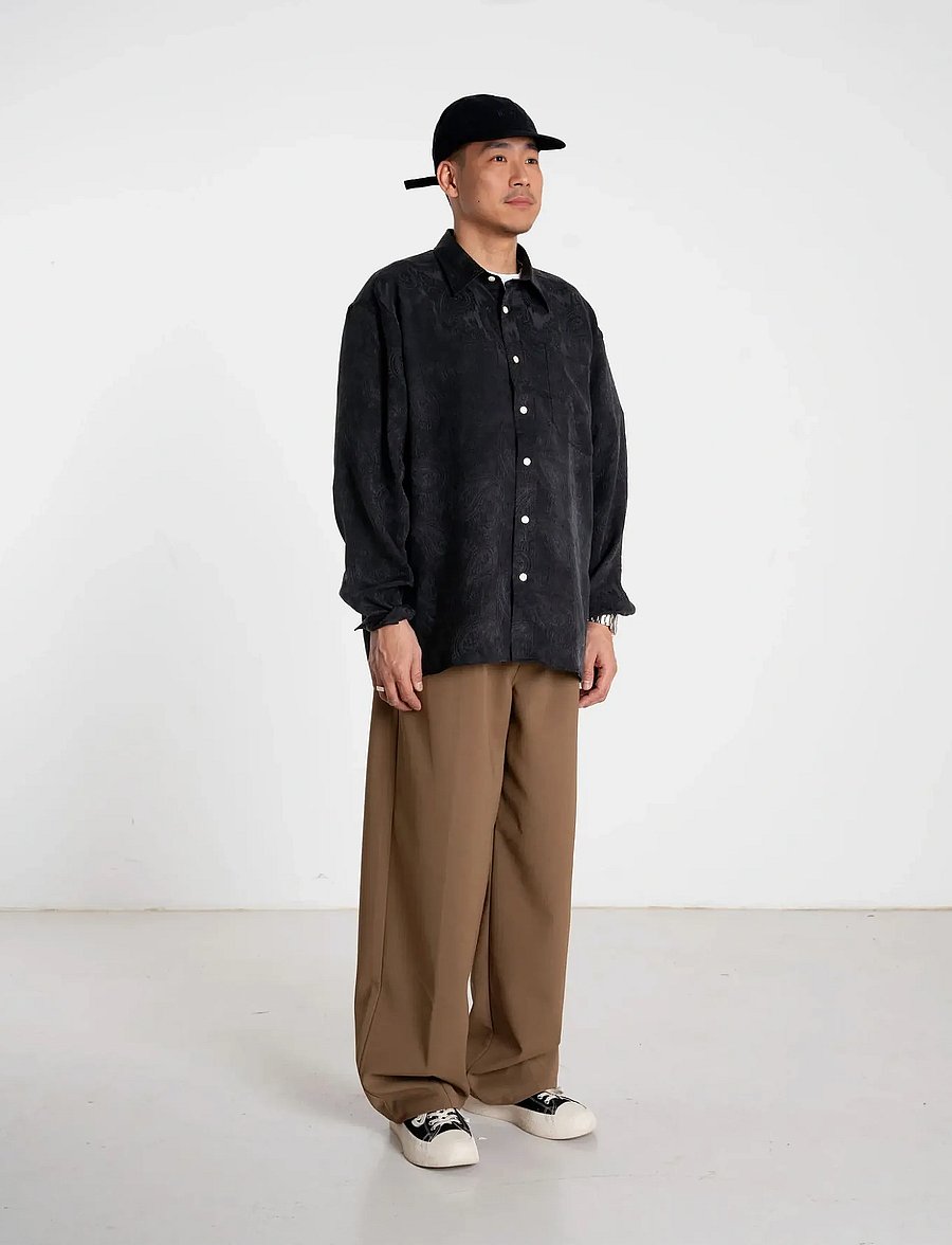 Woodbird - WBBuzo Paisley Shirt - casual skjortor - black - 3