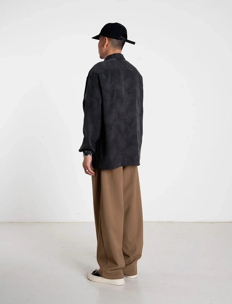 Woodbird - WBBuzo Paisley Shirt - casual skjortor - black - 4