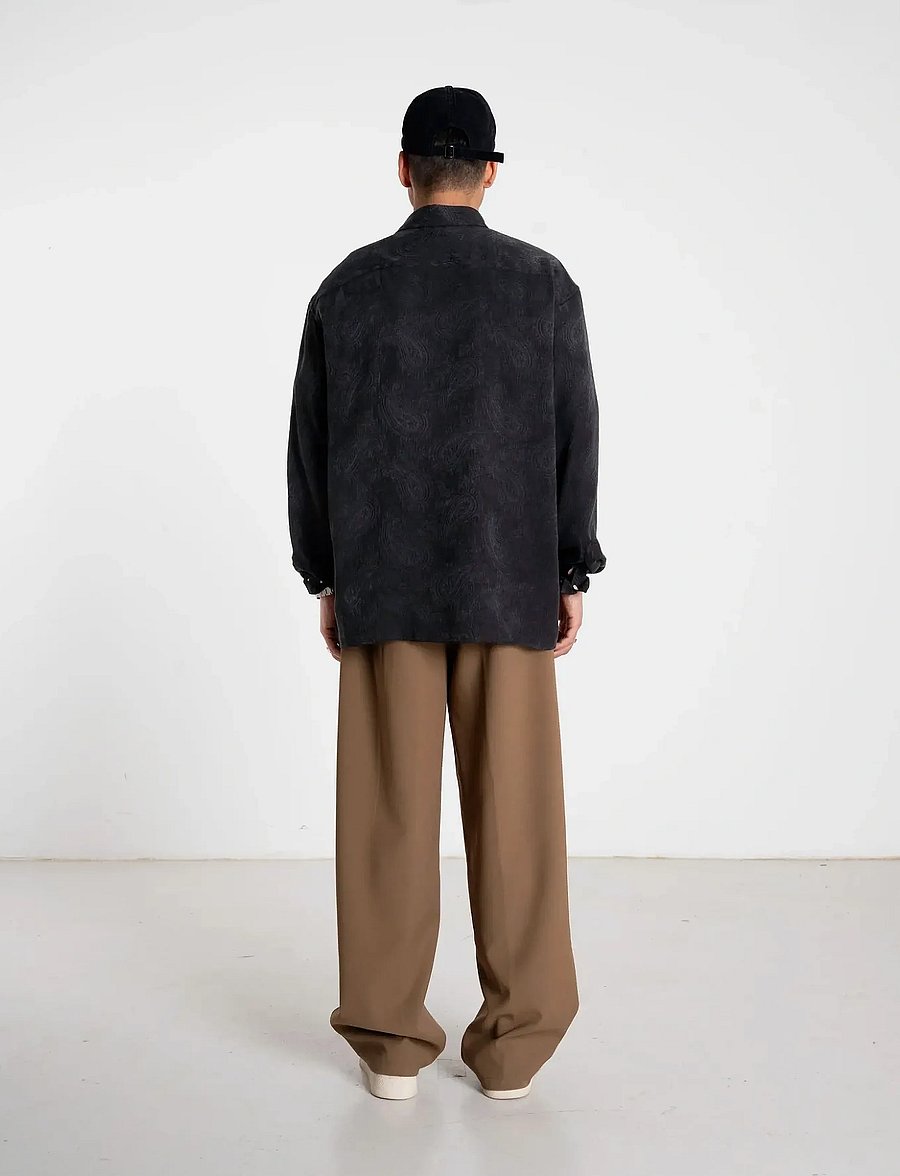 Woodbird - WBBuzo Paisley Shirt - casual skjortor - black - 5