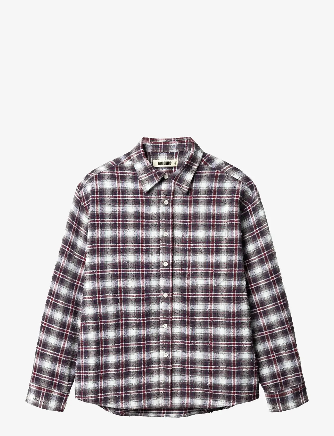 Woodbird - WBJong Em Check Shirt - ternede skjorter - red check - 1