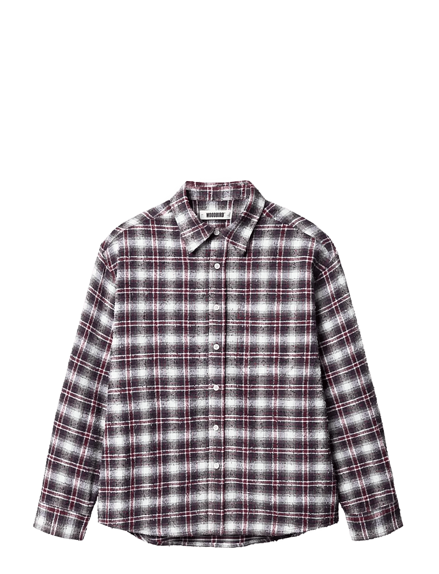 Woodbird - WBJong Em Check Shirt - checkered shirts - red check - 1
