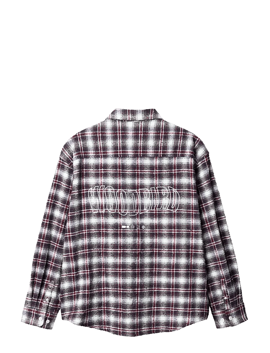 Woodbird - WBJong Em Check Shirt - checkered shirts - red check - 2