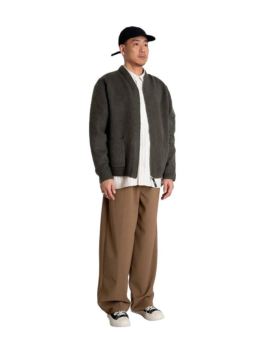 Woodbird - WBKoon Zip Whole Cardigan - strickjacken - medium grey - 3