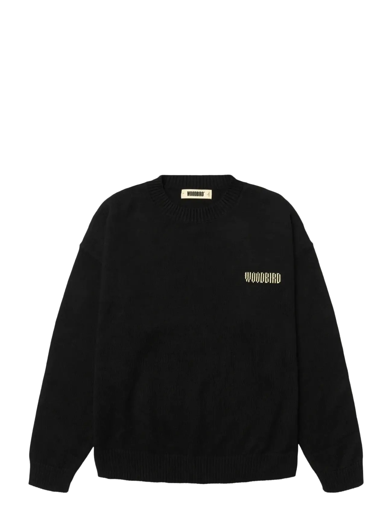 WOODBIRD Wbkurt Wobbly Crew Schwarz - S - Herren