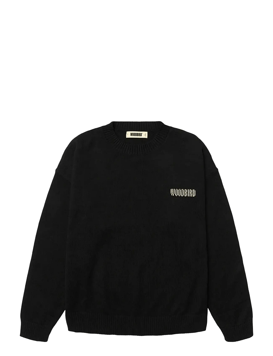 Woodbird - WBKurt Wobbly Crew - rundhals - black - 1