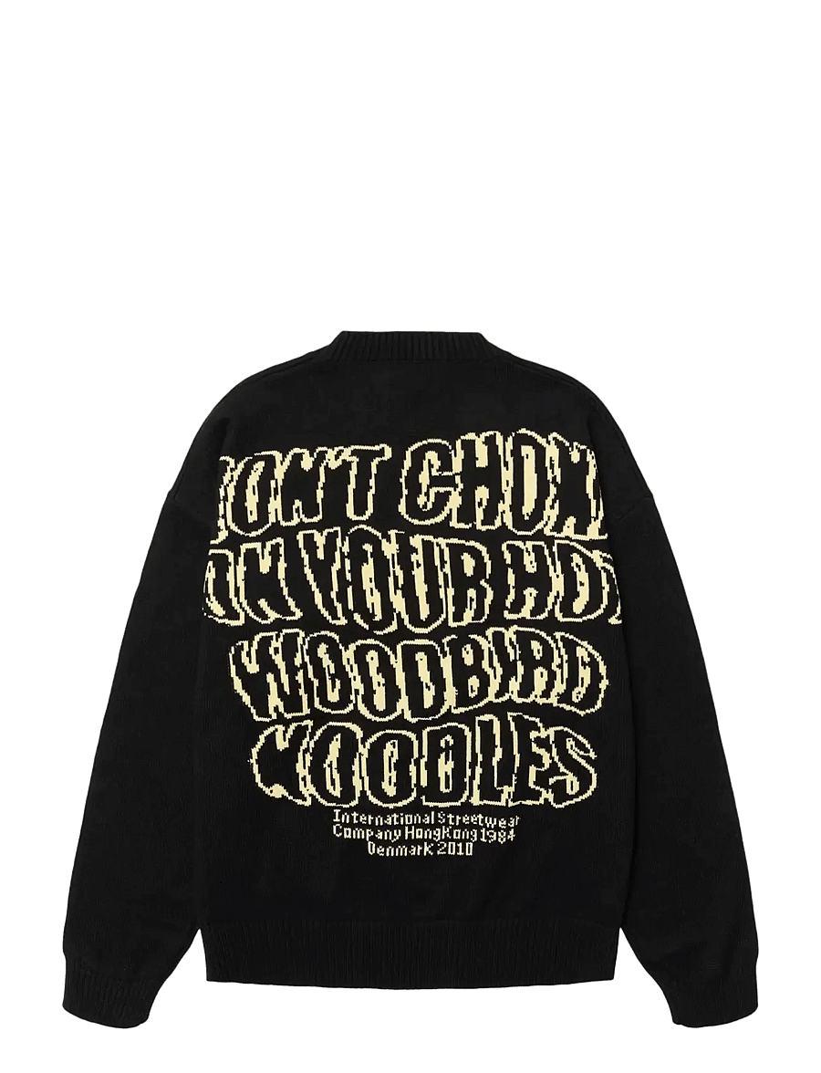 Woodbird - WBKurt Wobbly Crew - rundhals - black - 2