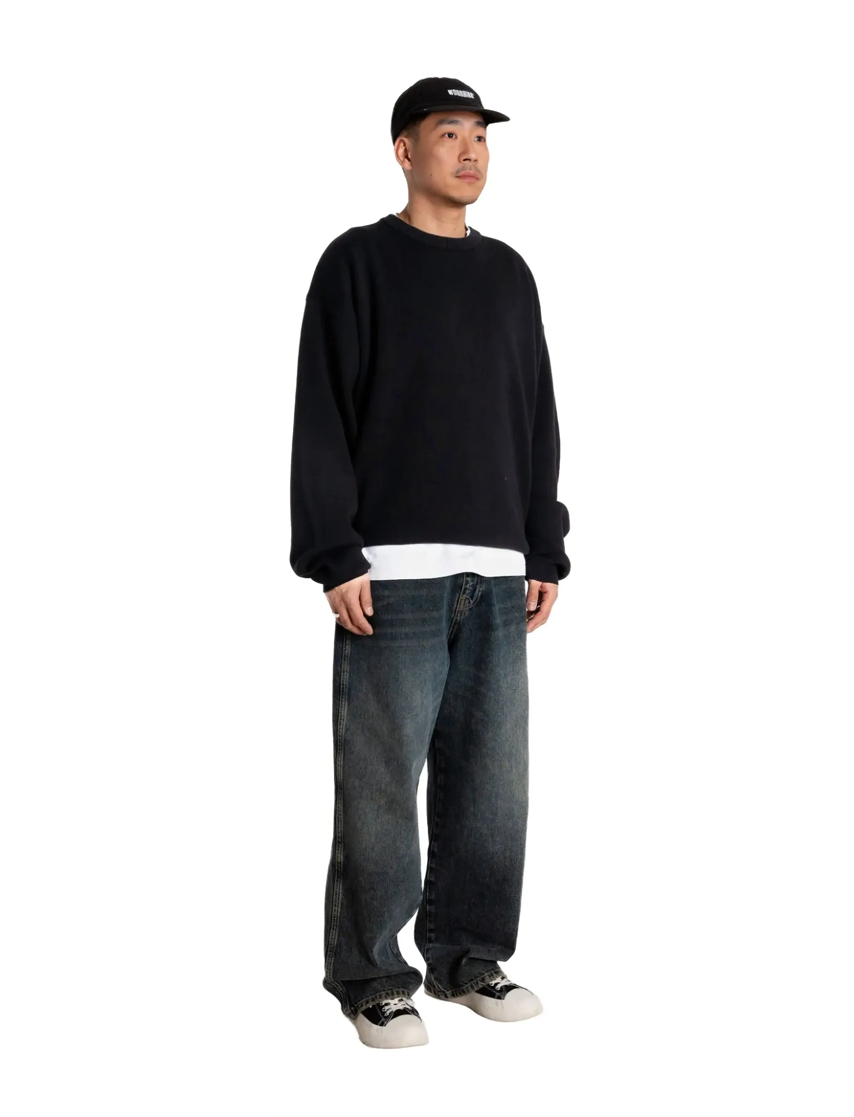 Woodbird - WBKurt Wobbly Crew - rundhals - black - 3